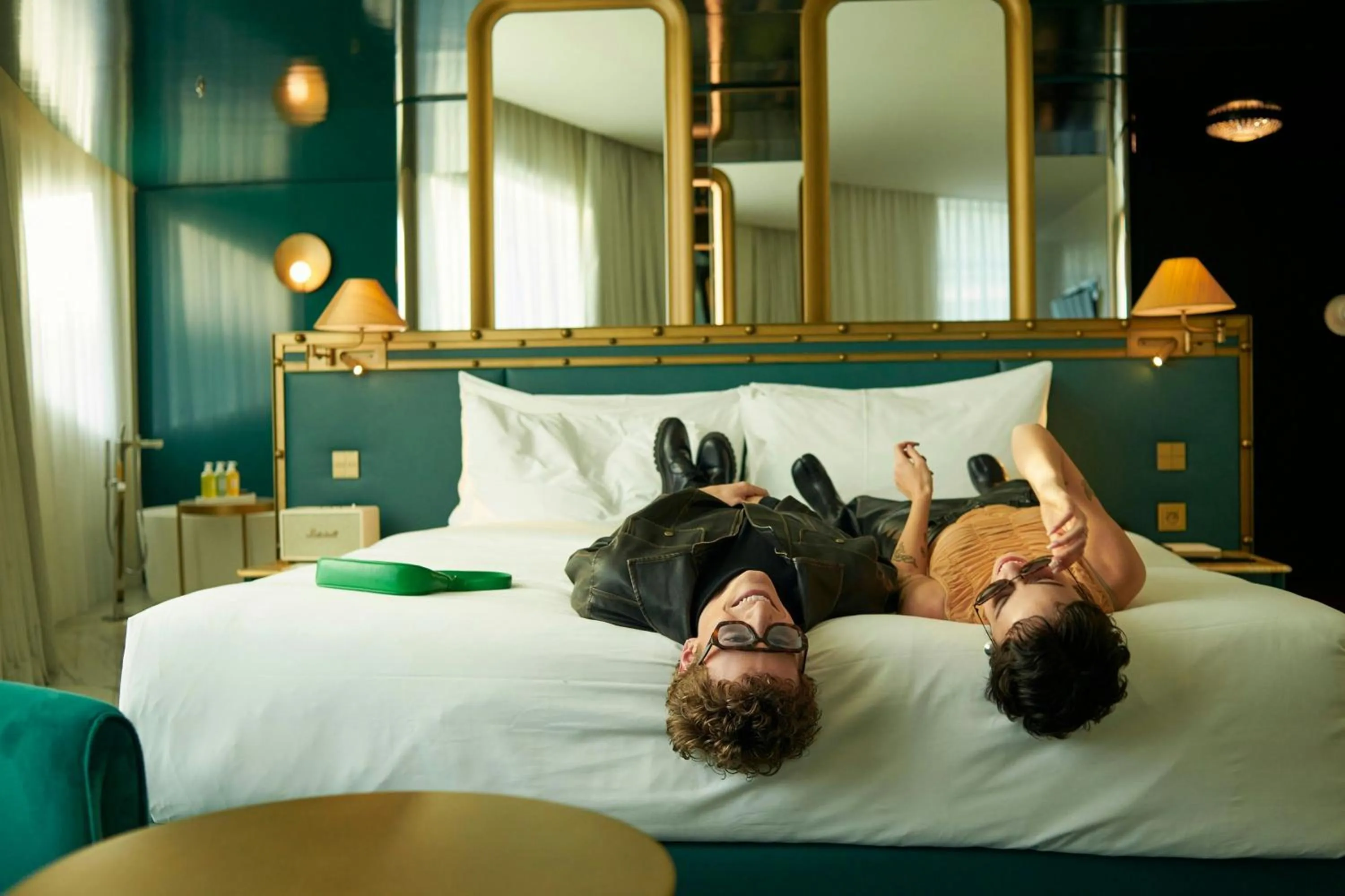 Photo of the whole room, Bed in W Prague