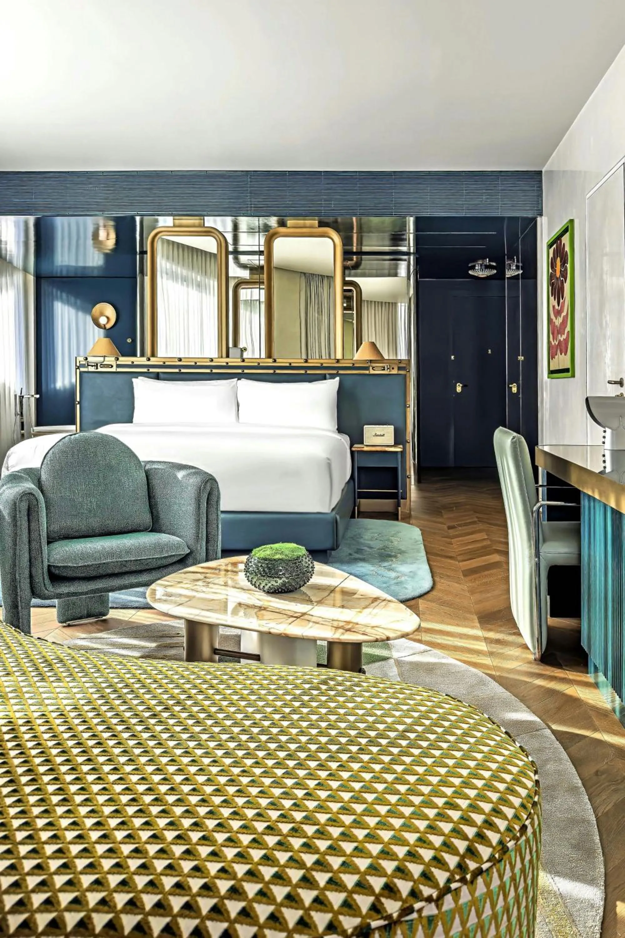 Photo of the whole room, Bed in W Prague