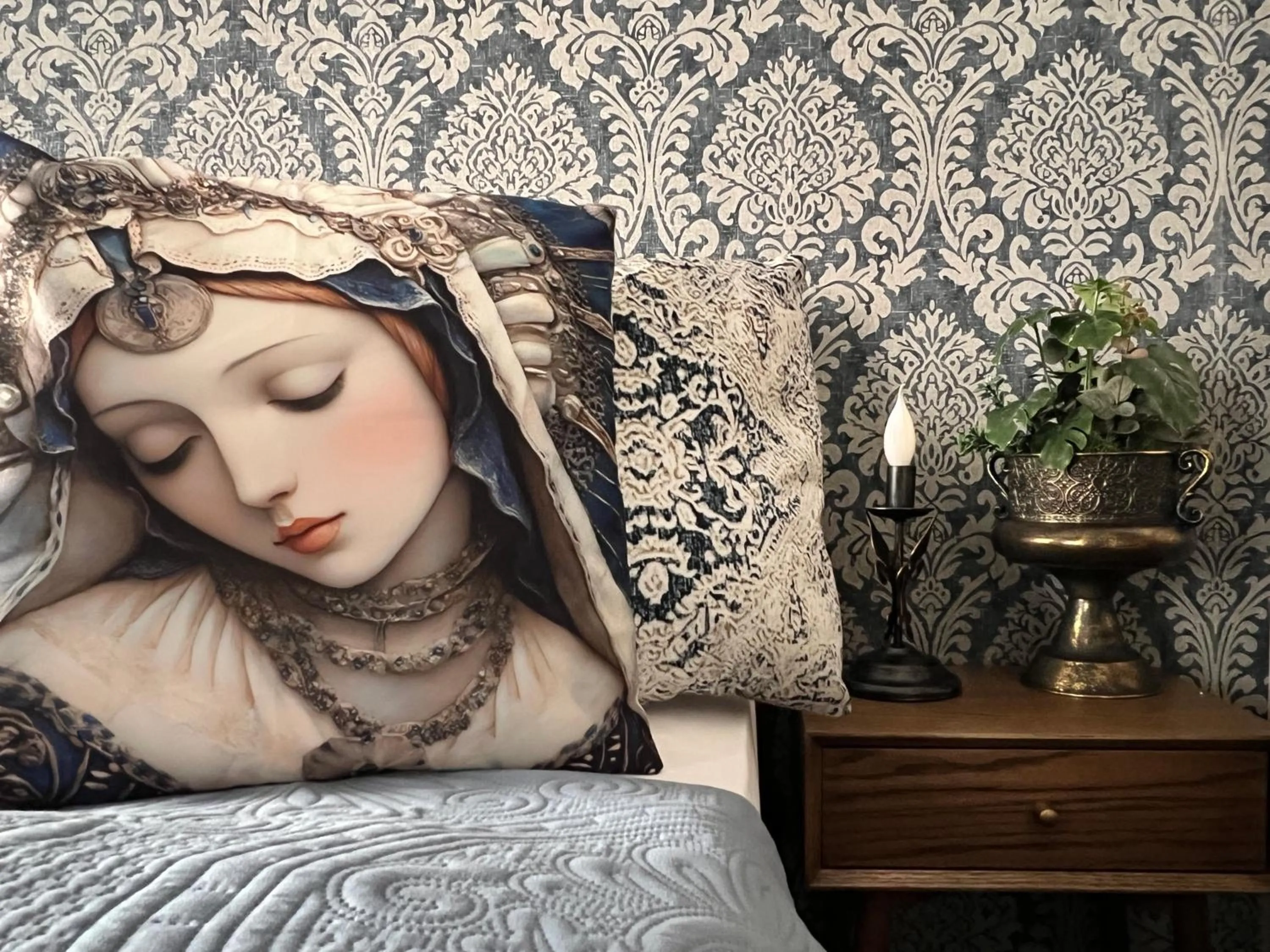 Decorative detail, Bed in Prague Golden Age