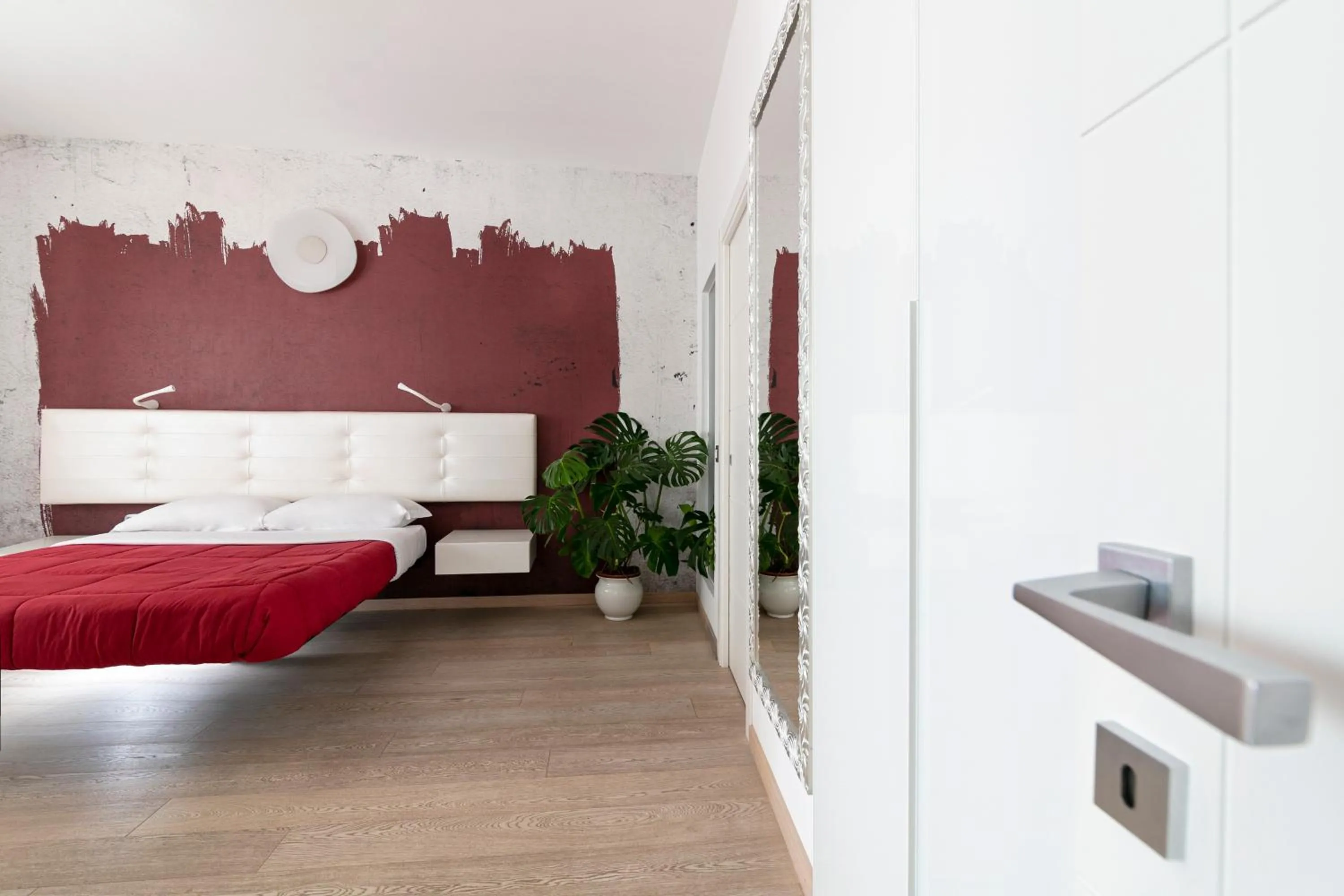 Balcony/Terrace, Bed in Locanda Alfieri