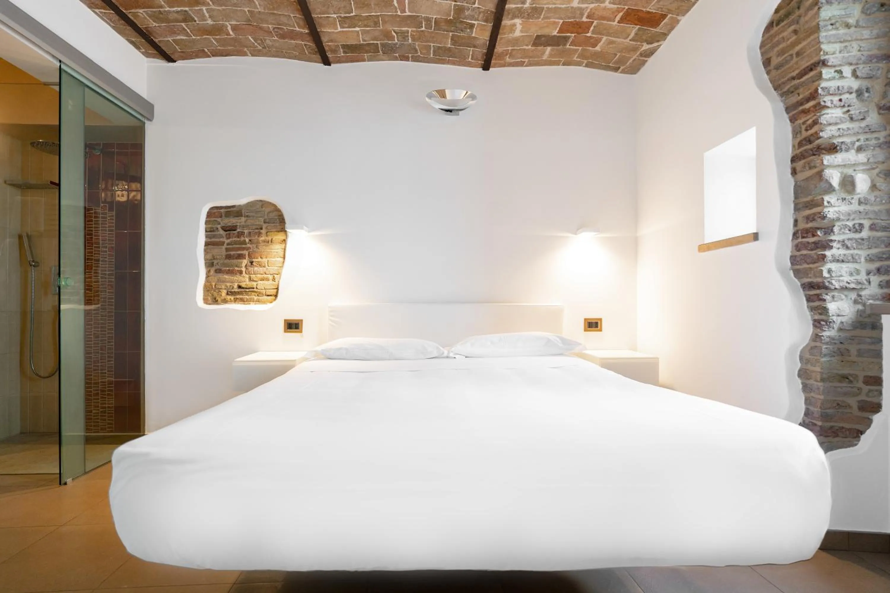Sea view, Bed in Locanda Alfieri