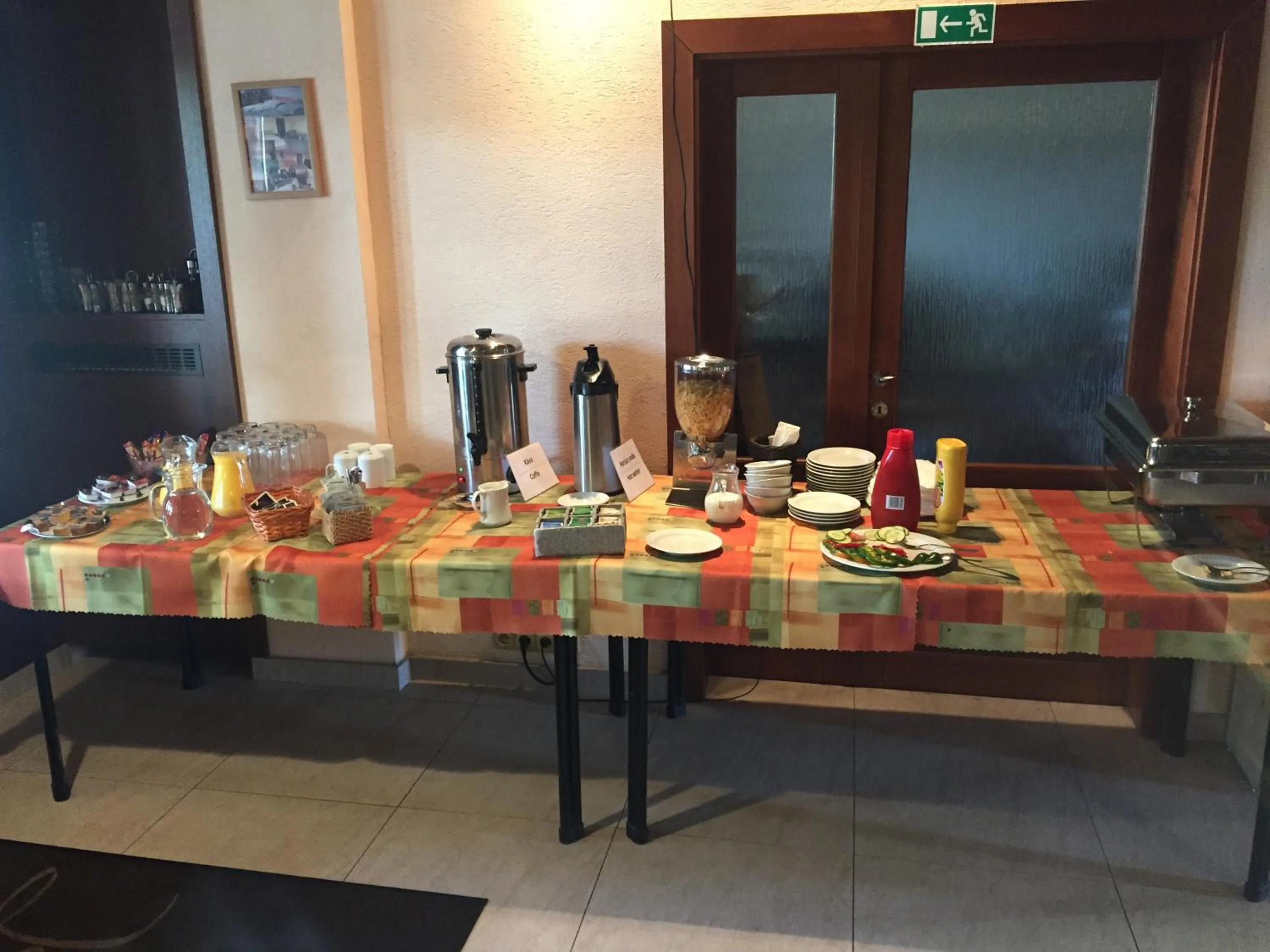 Continental breakfast in Rusovský Penzión