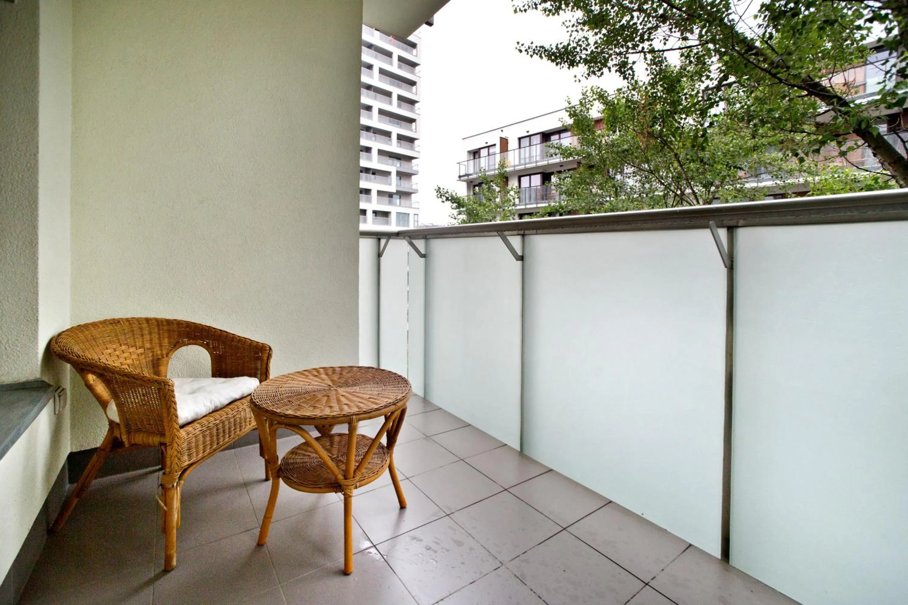 Balcony/Terrace in P&O Giełdowa Serviced Apartments
