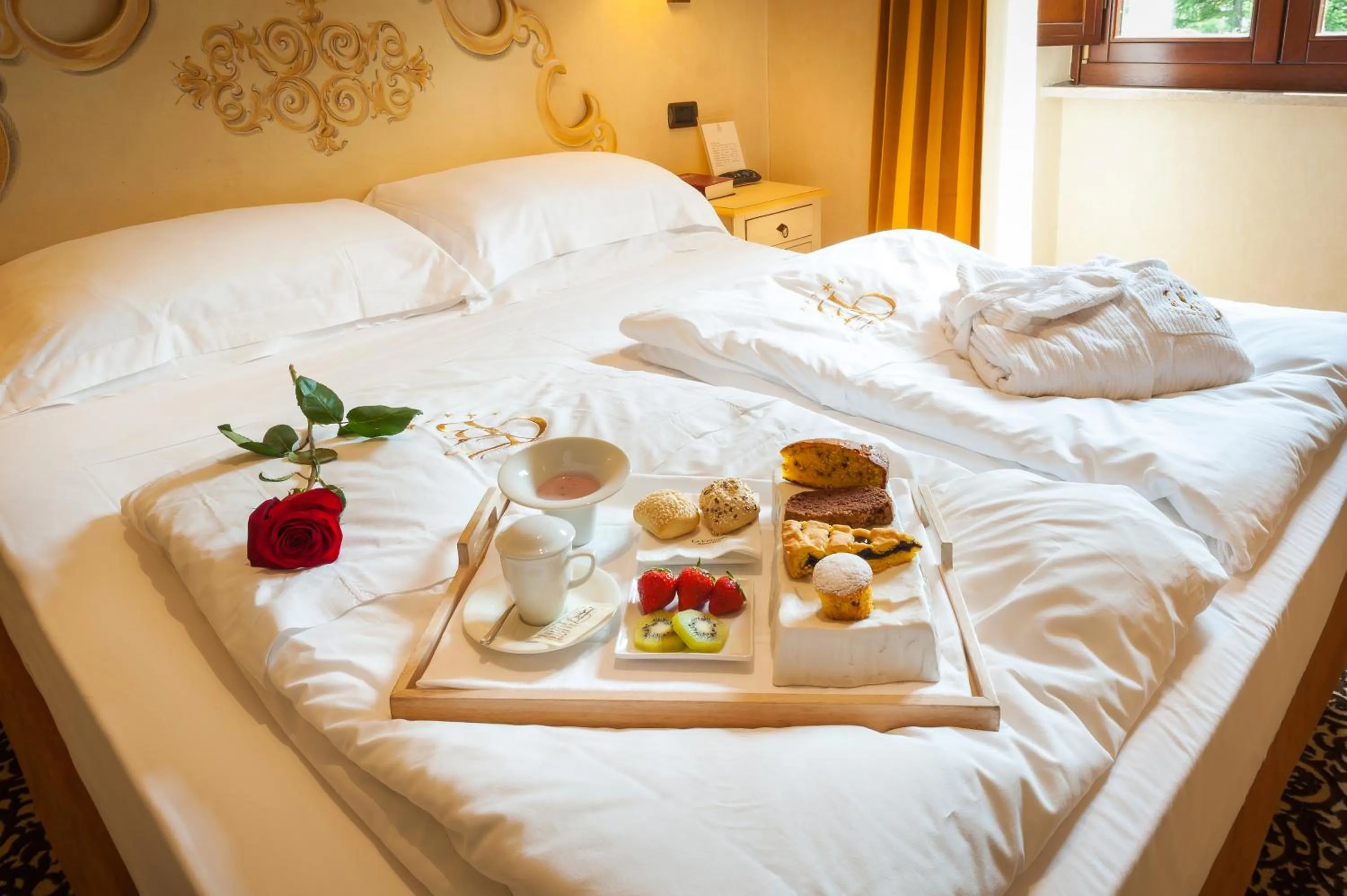 Bed in Relais Ducale Spa & Pool