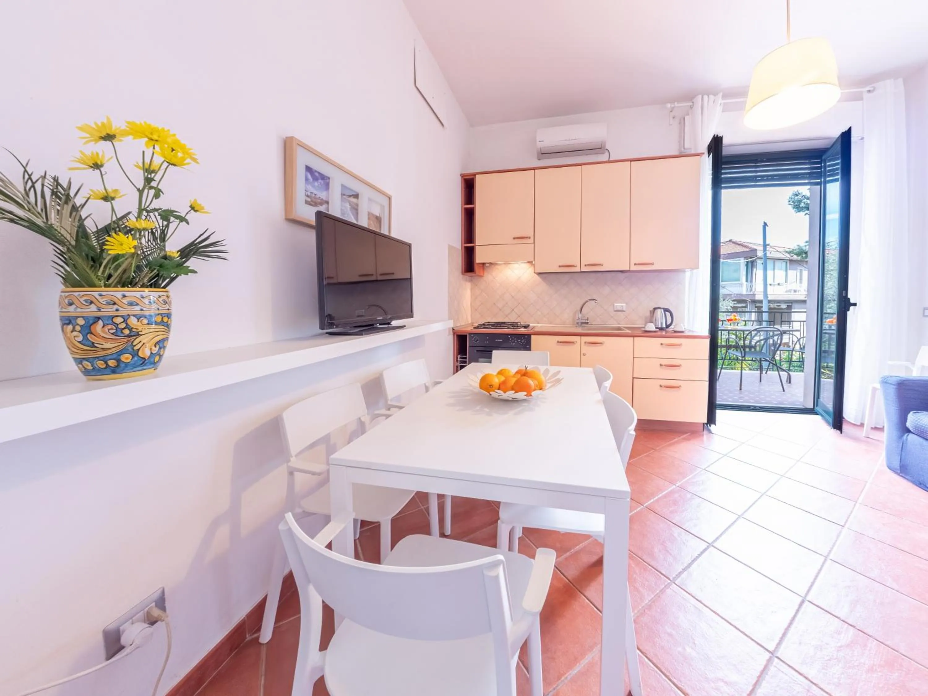 Kitchen or kitchenette in Villa delle Palme