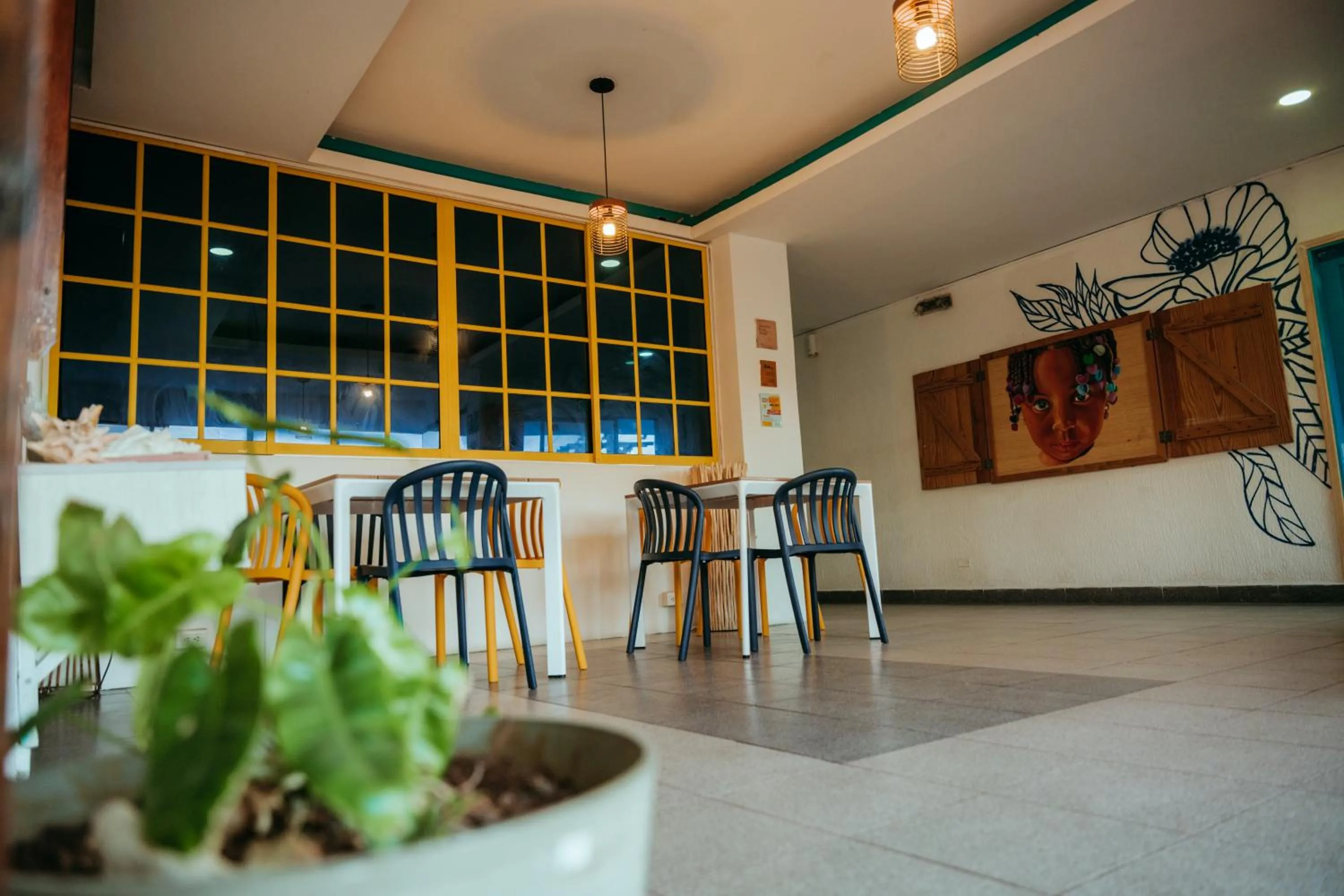 Seating area in Viajero San Andres Hostel