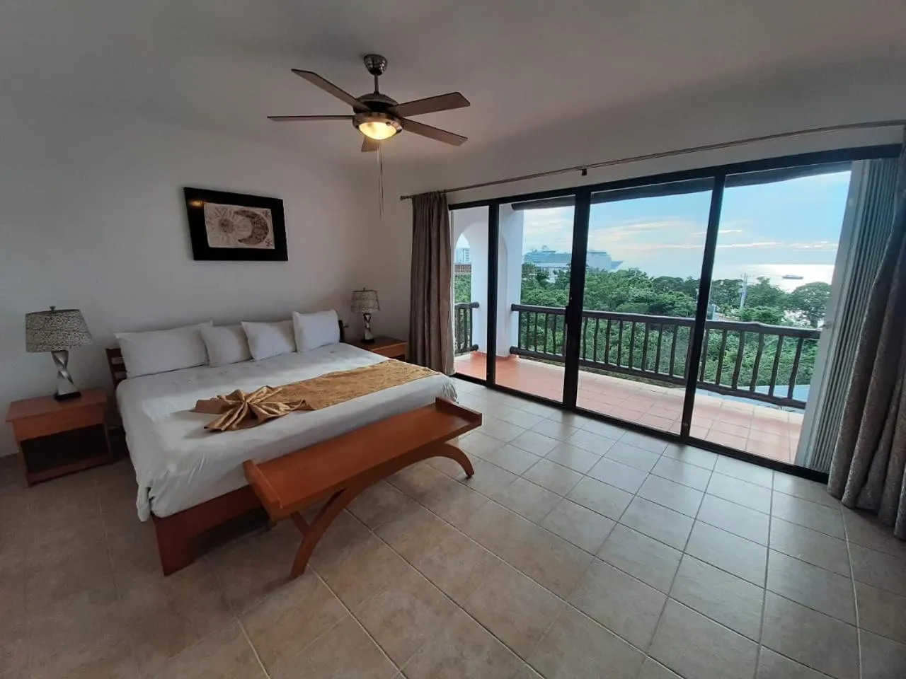 Bed in Villas Mayaluum Cozumel