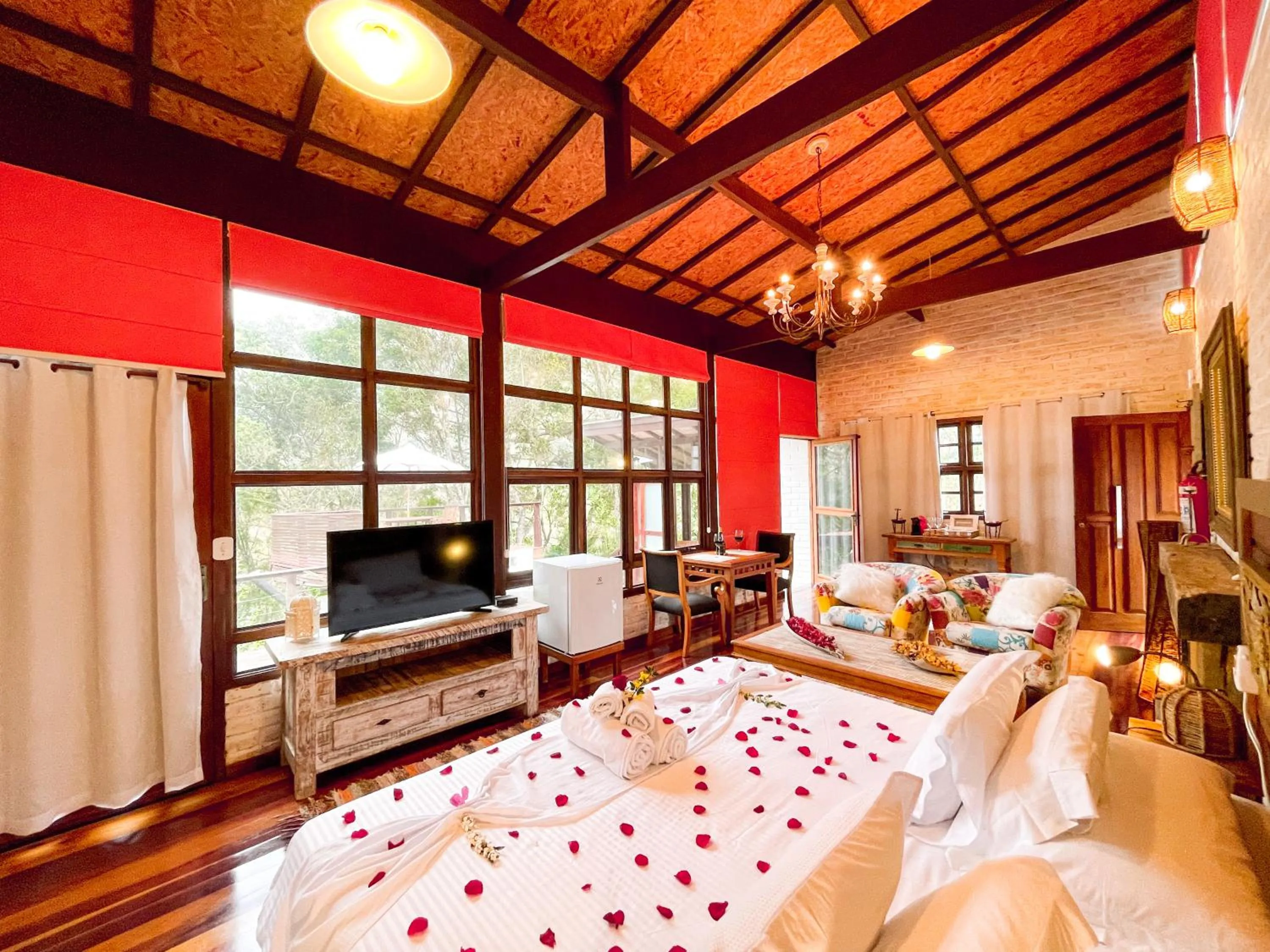 Bed in Pousada Solar D'Araucaria