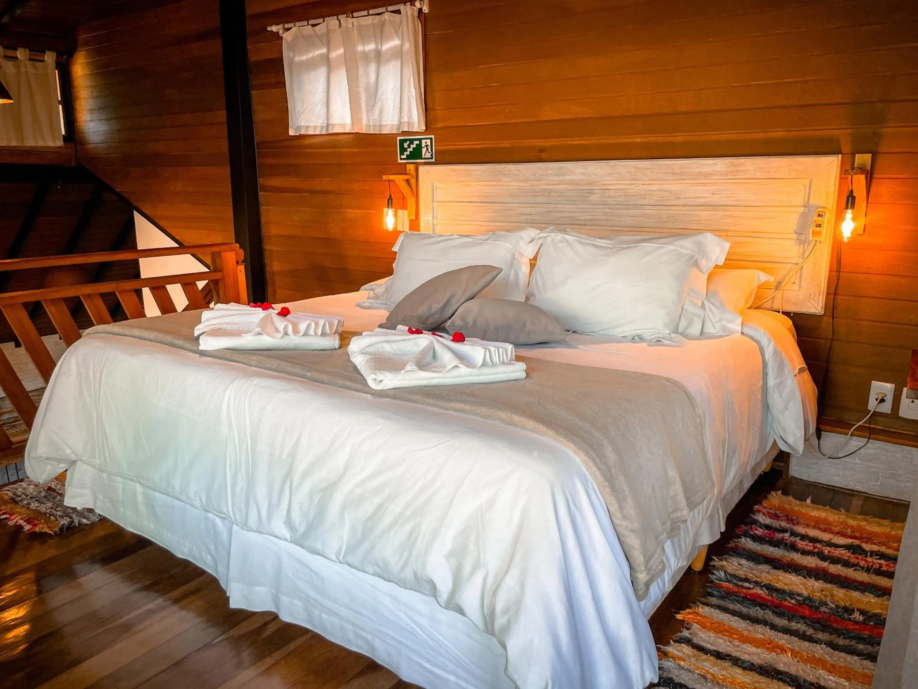 Bed in Pousada Solar D'Araucaria