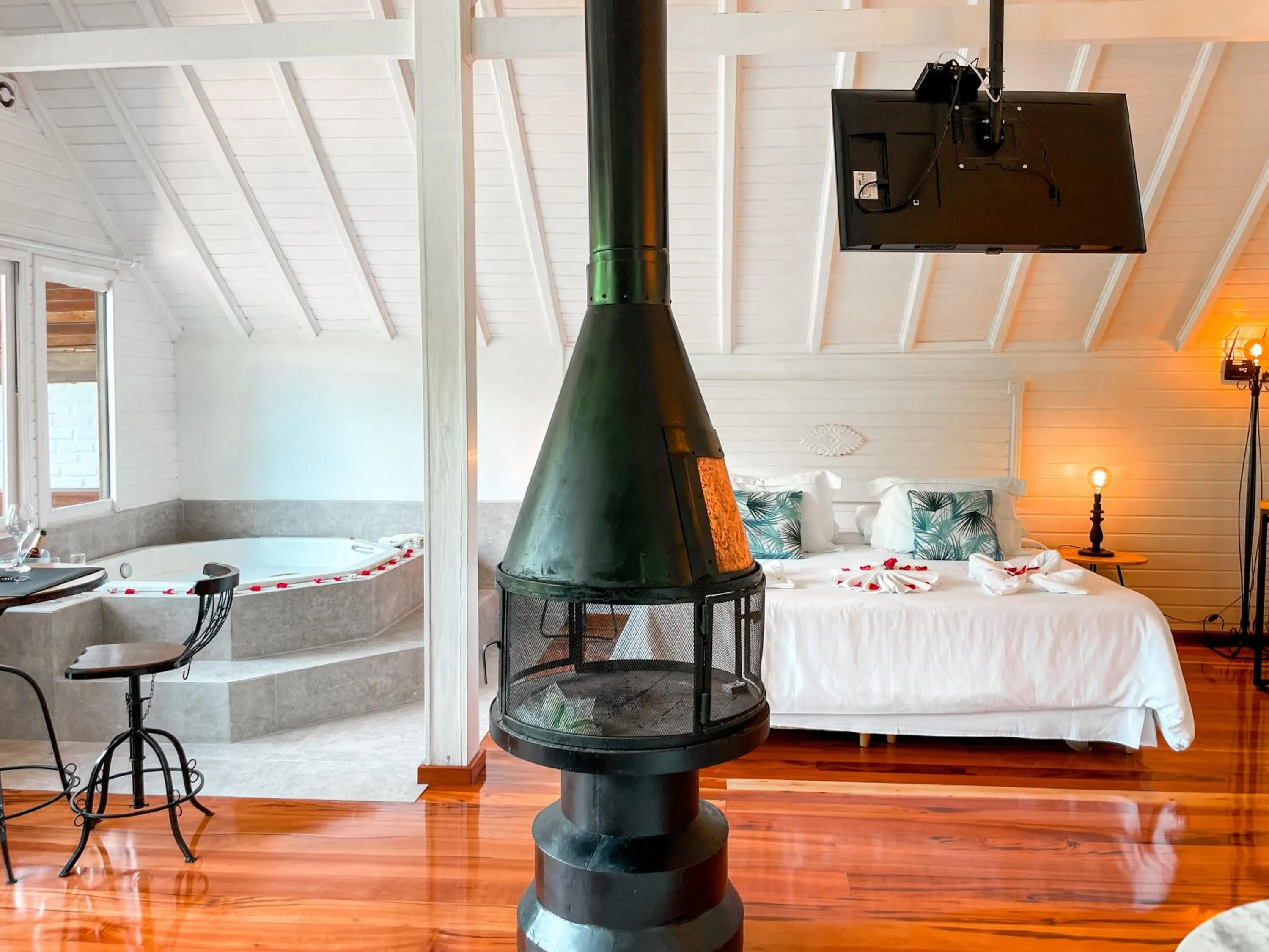 Bed in Pousada Solar D'Araucaria