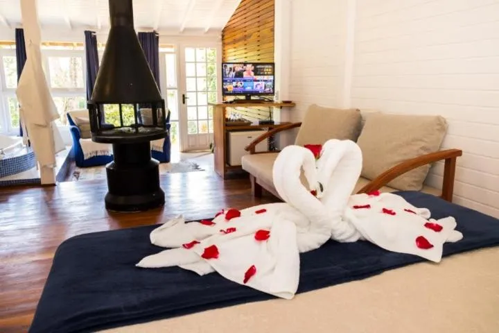 Bed in Pousada Solar D'Araucaria