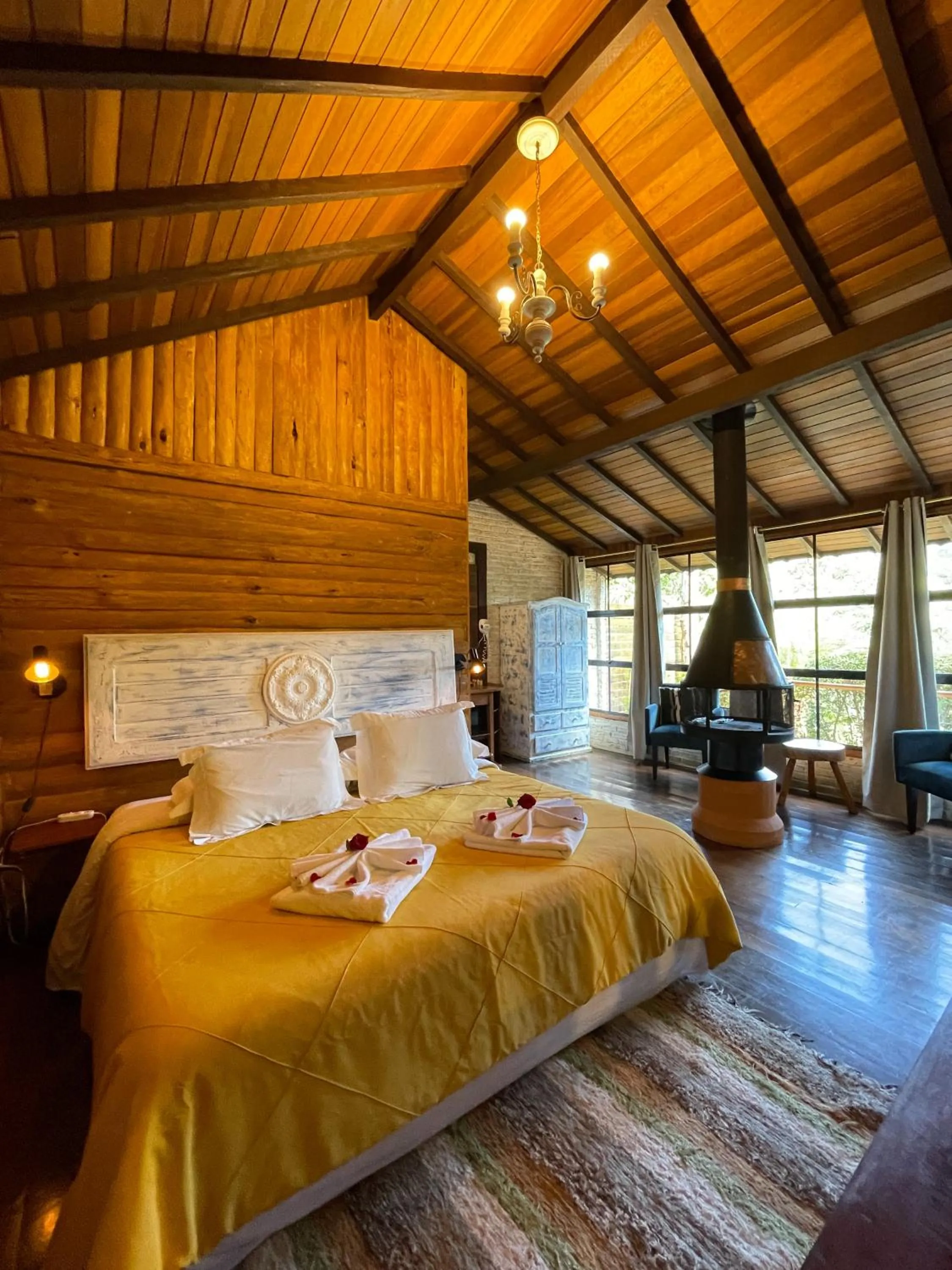 Bed in Pousada Solar D'Araucaria