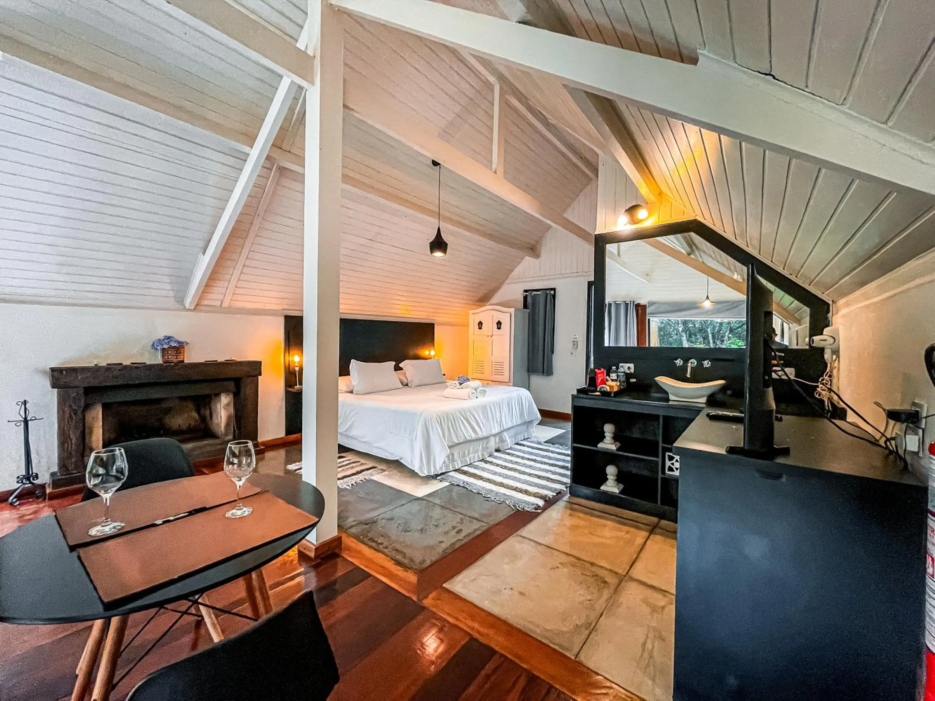 Bed in Pousada Solar D'Araucaria