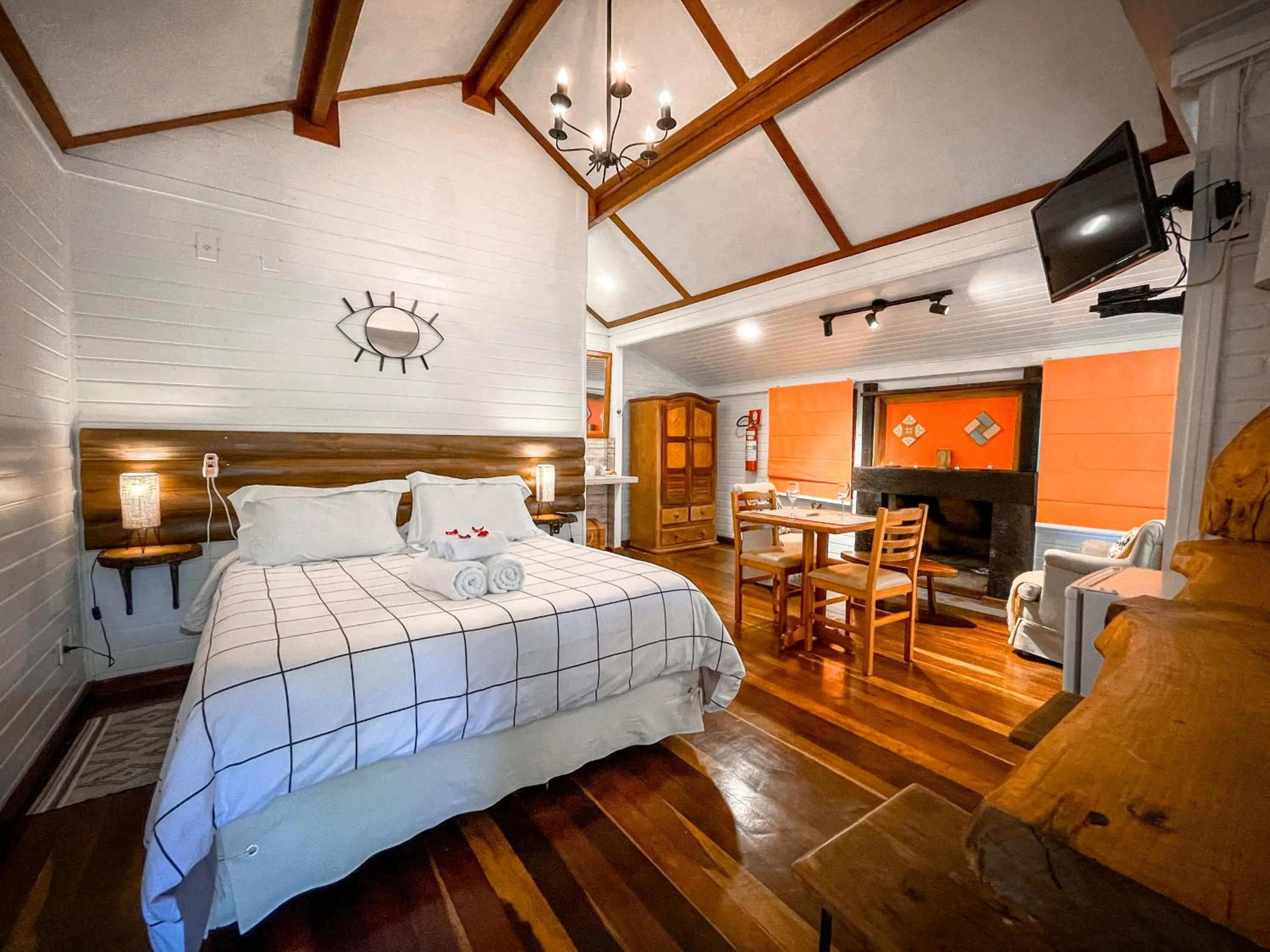 Bed in Pousada Solar D'Araucaria