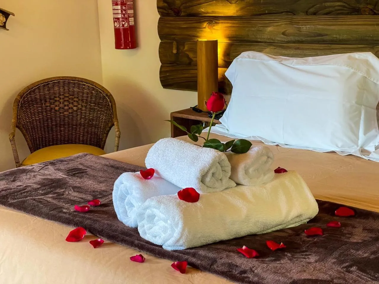 Bed in Pousada Solar D'Araucaria