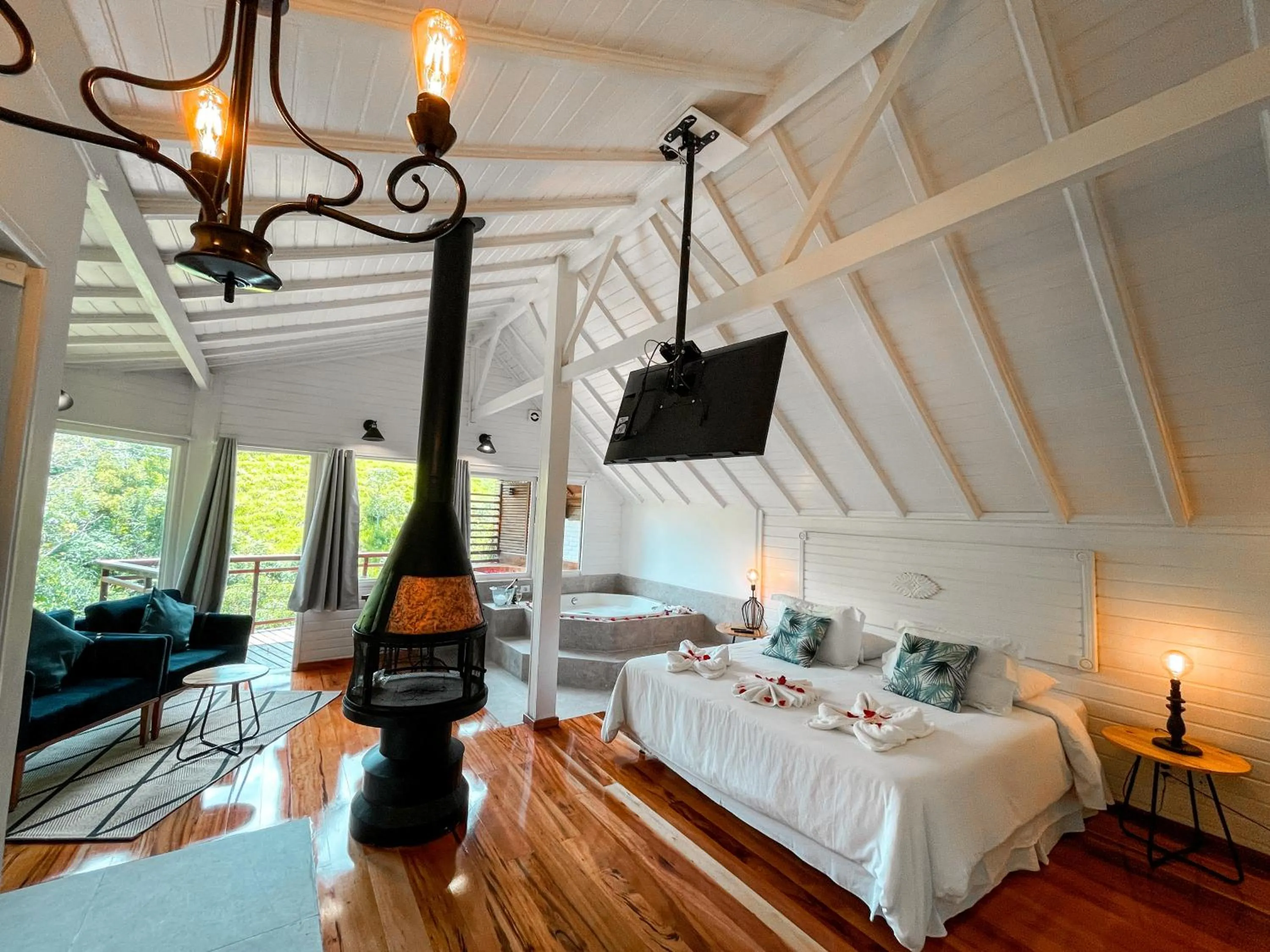 Bed in Pousada Solar D'Araucaria