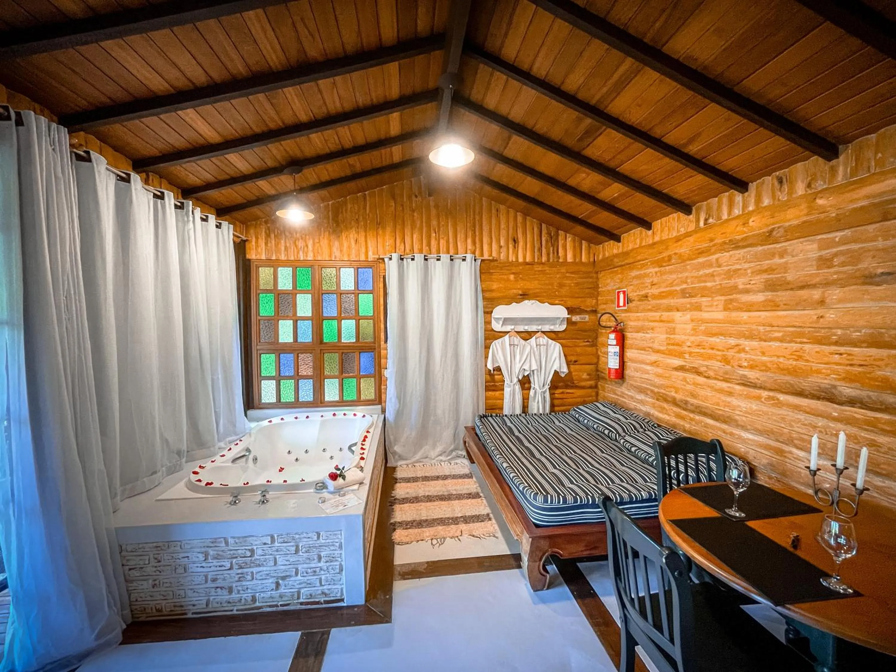 Bed in Pousada Solar D'Araucaria