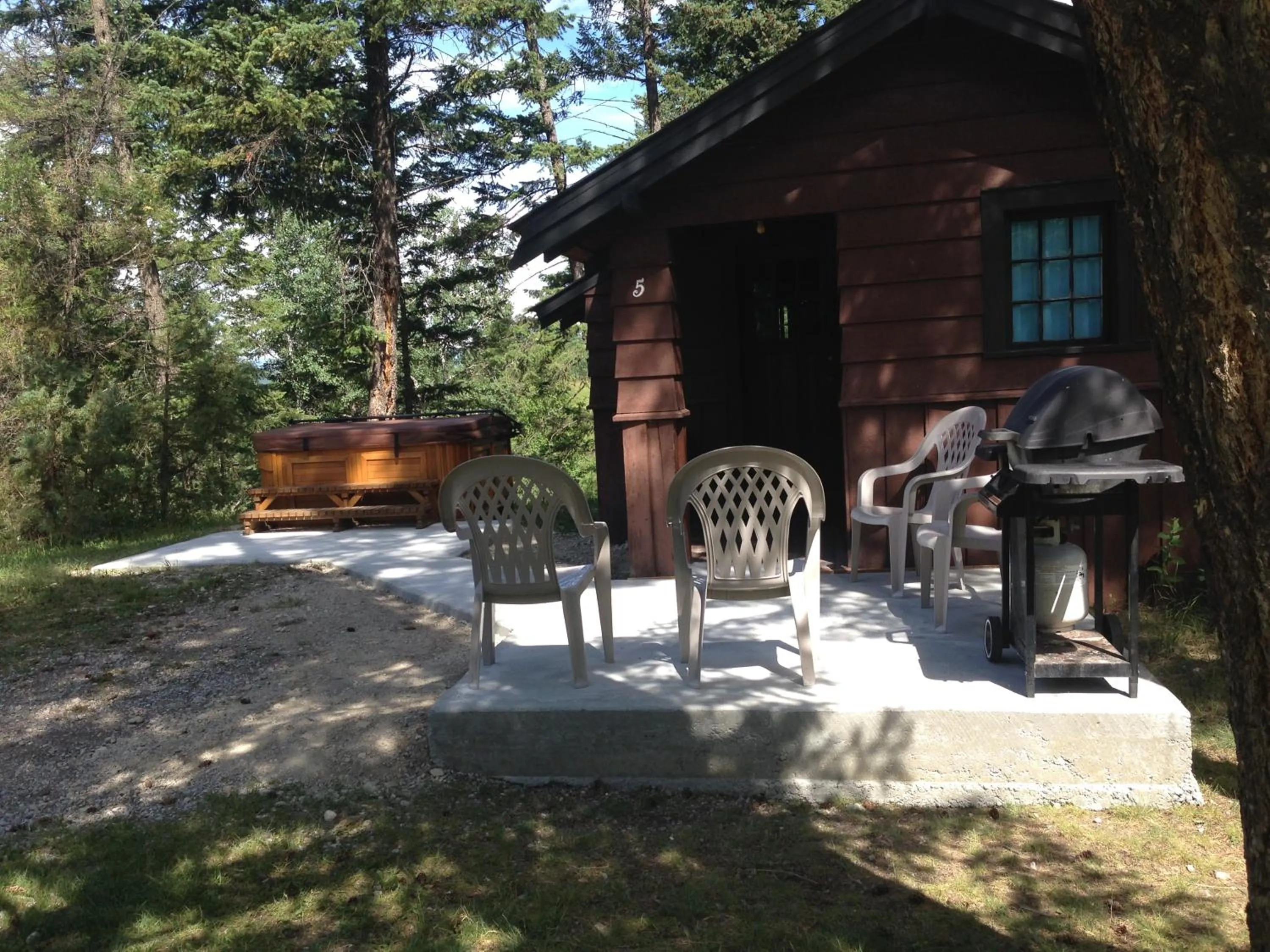 Patio in Addison's Bungalows