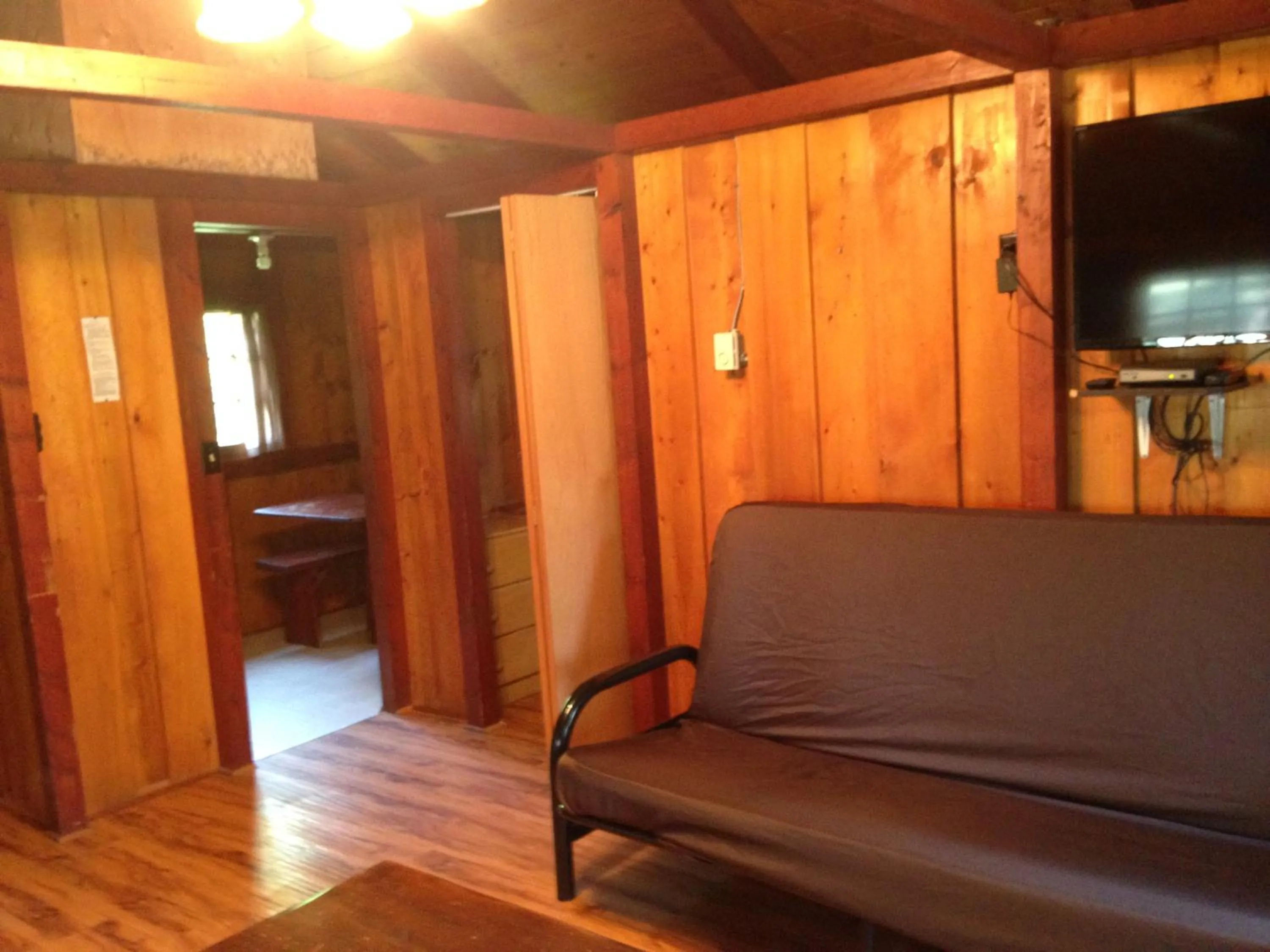 Bed in Addison's Bungalows