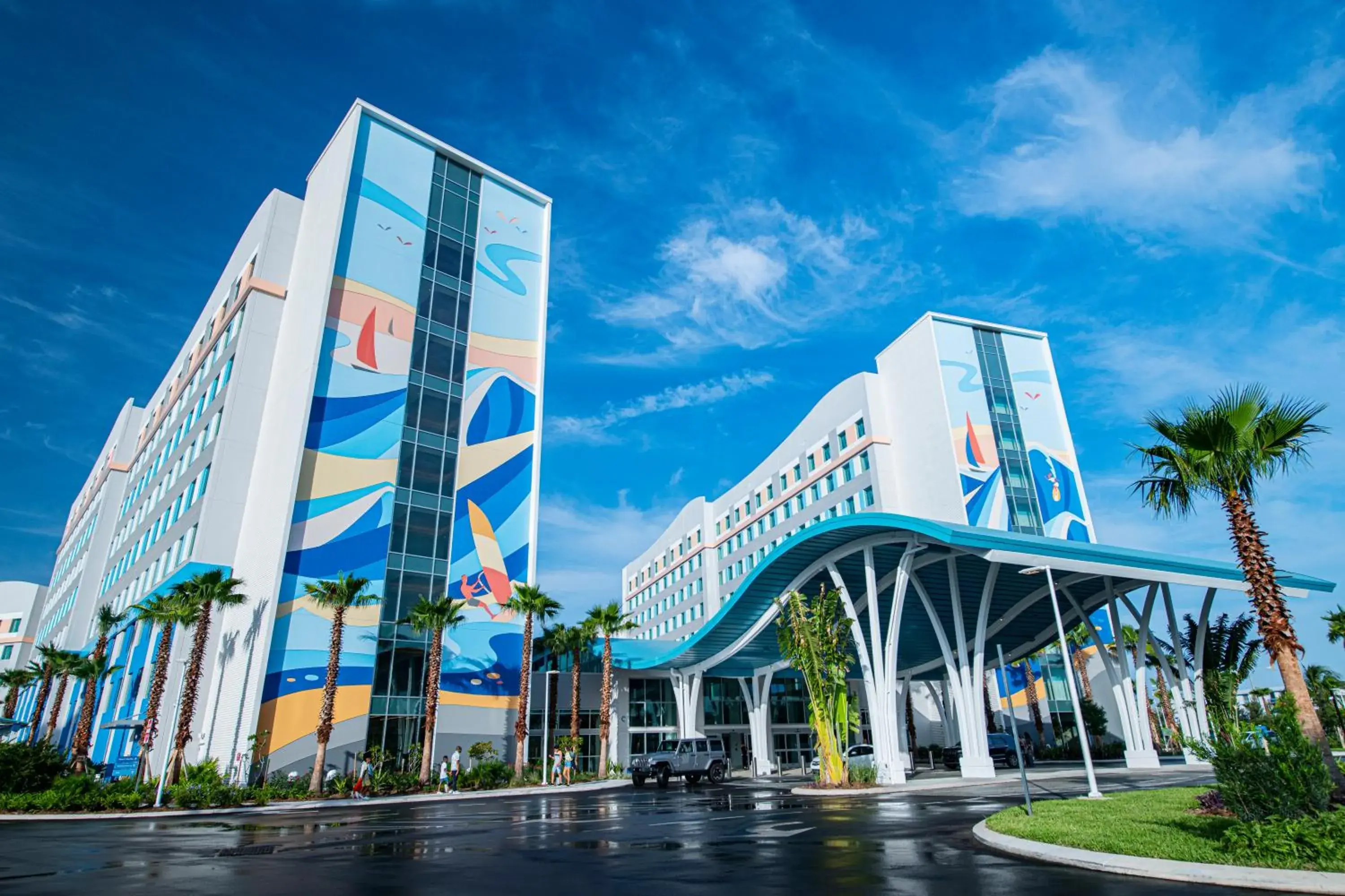 Property building in Universal's Endless Summer Resort - Surfside Inn and Suites Property building in Universal's Endless Summer Resort - Surfside Inn and Suites