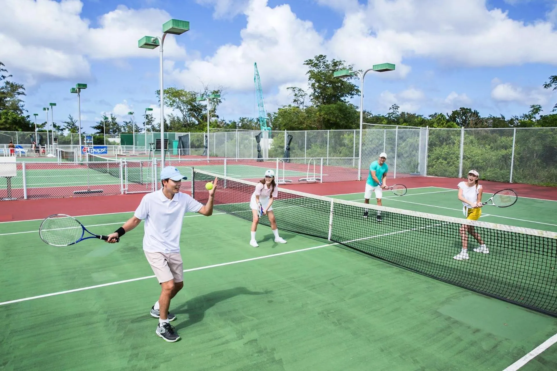 Tennis court in Pacific Islands Club Saipan