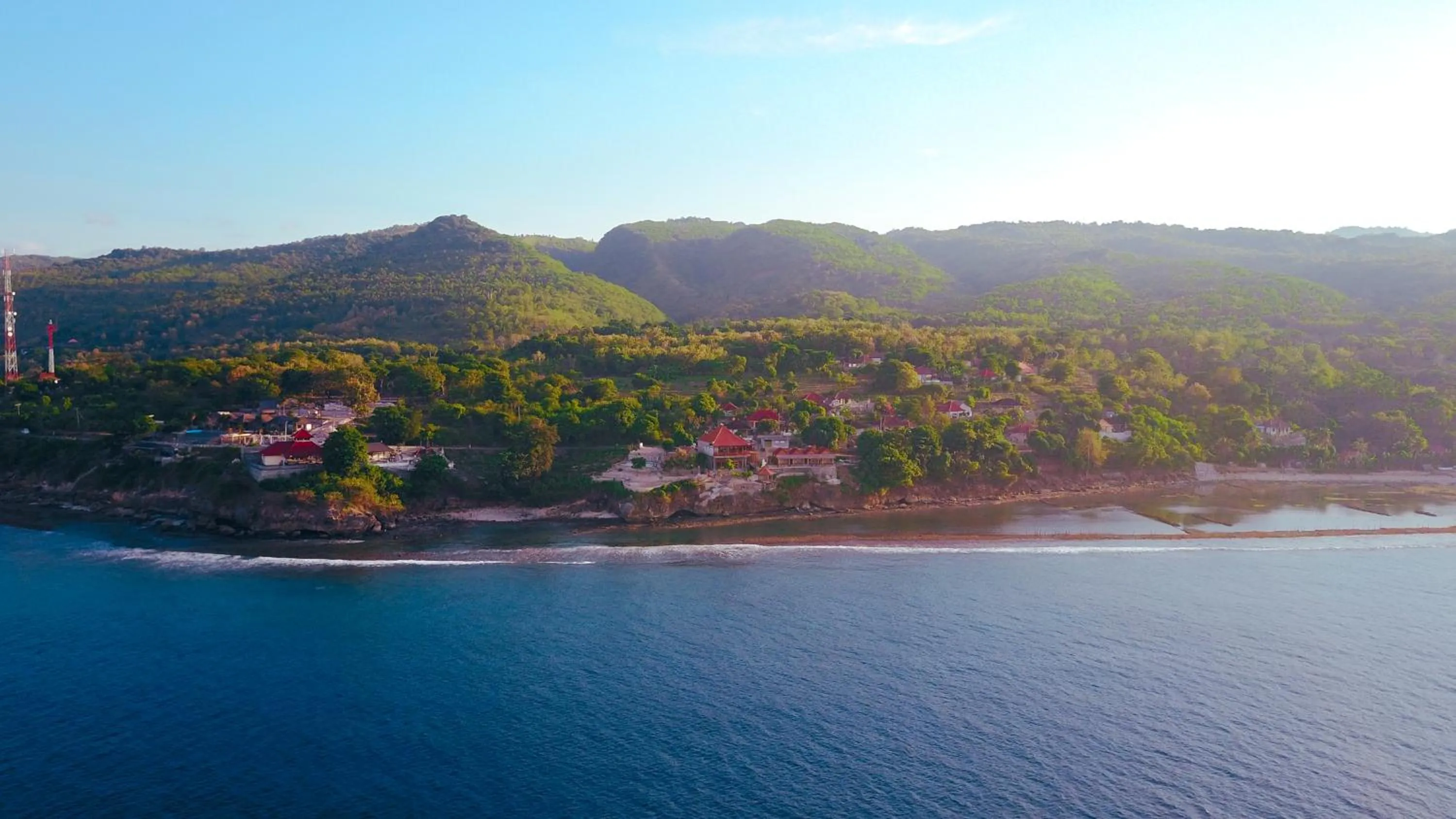 Natural landscape in Malibu Huts