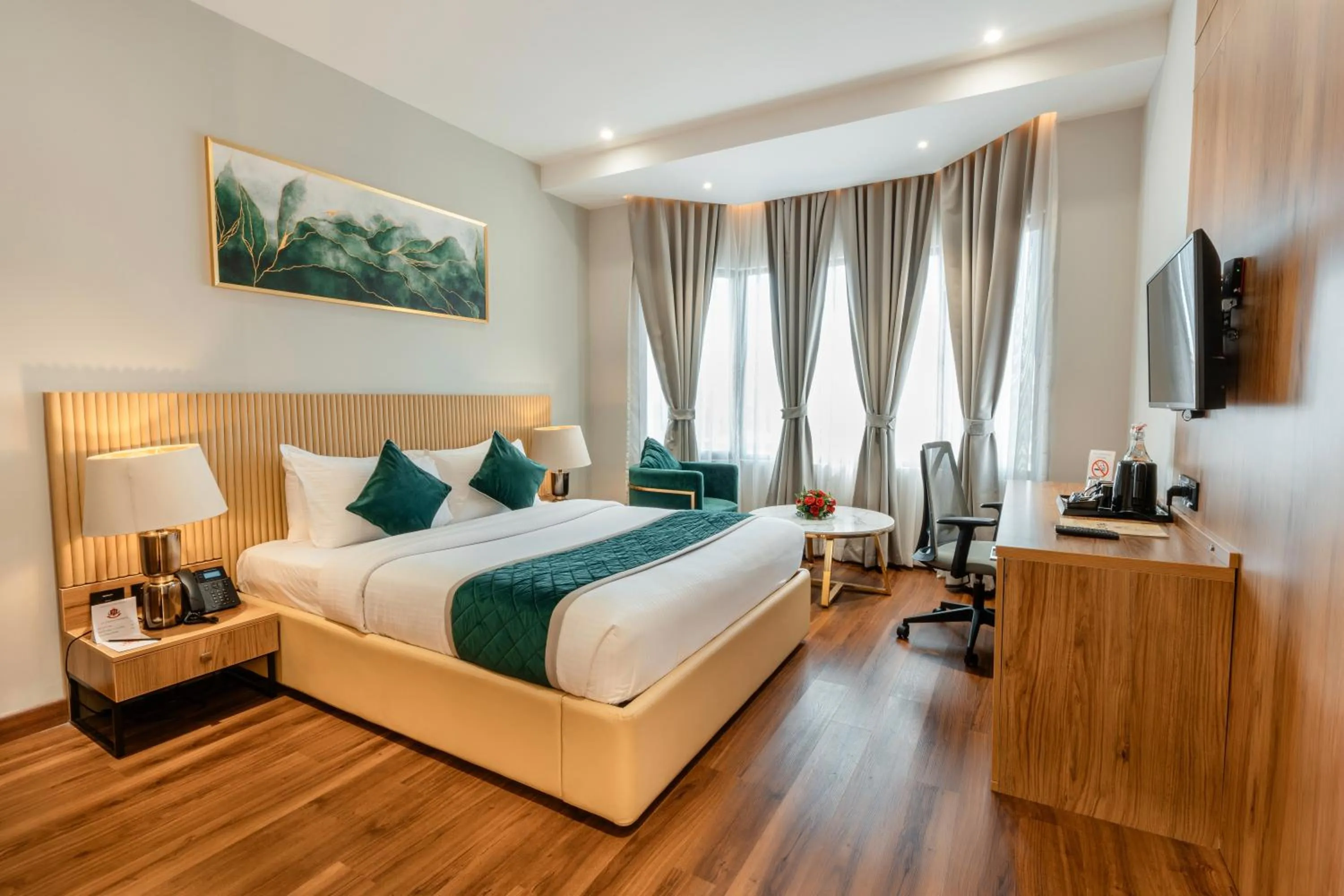 Bedroom, Bed in Travancore Court