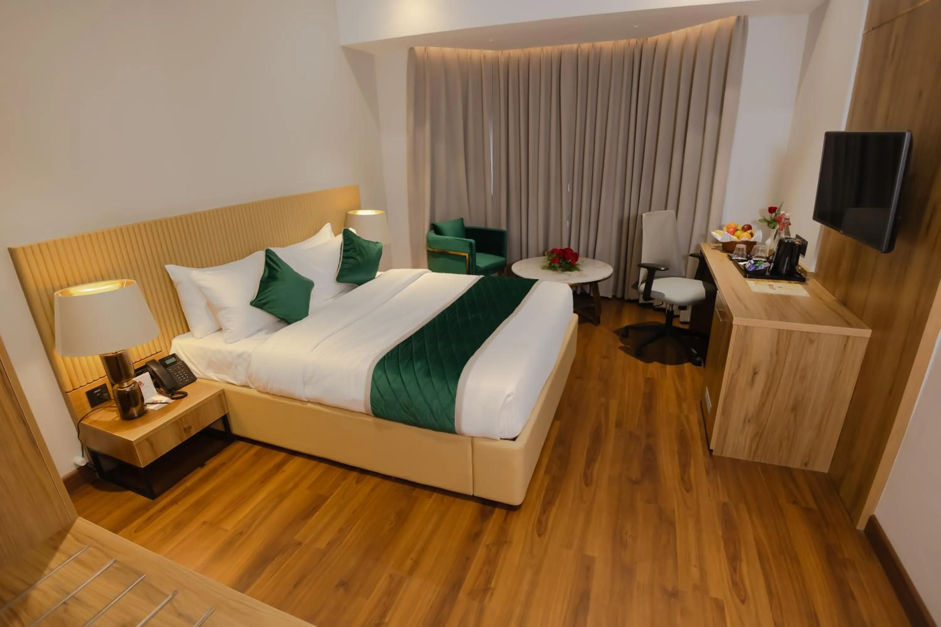 Bedroom, Bed in Travancore Court