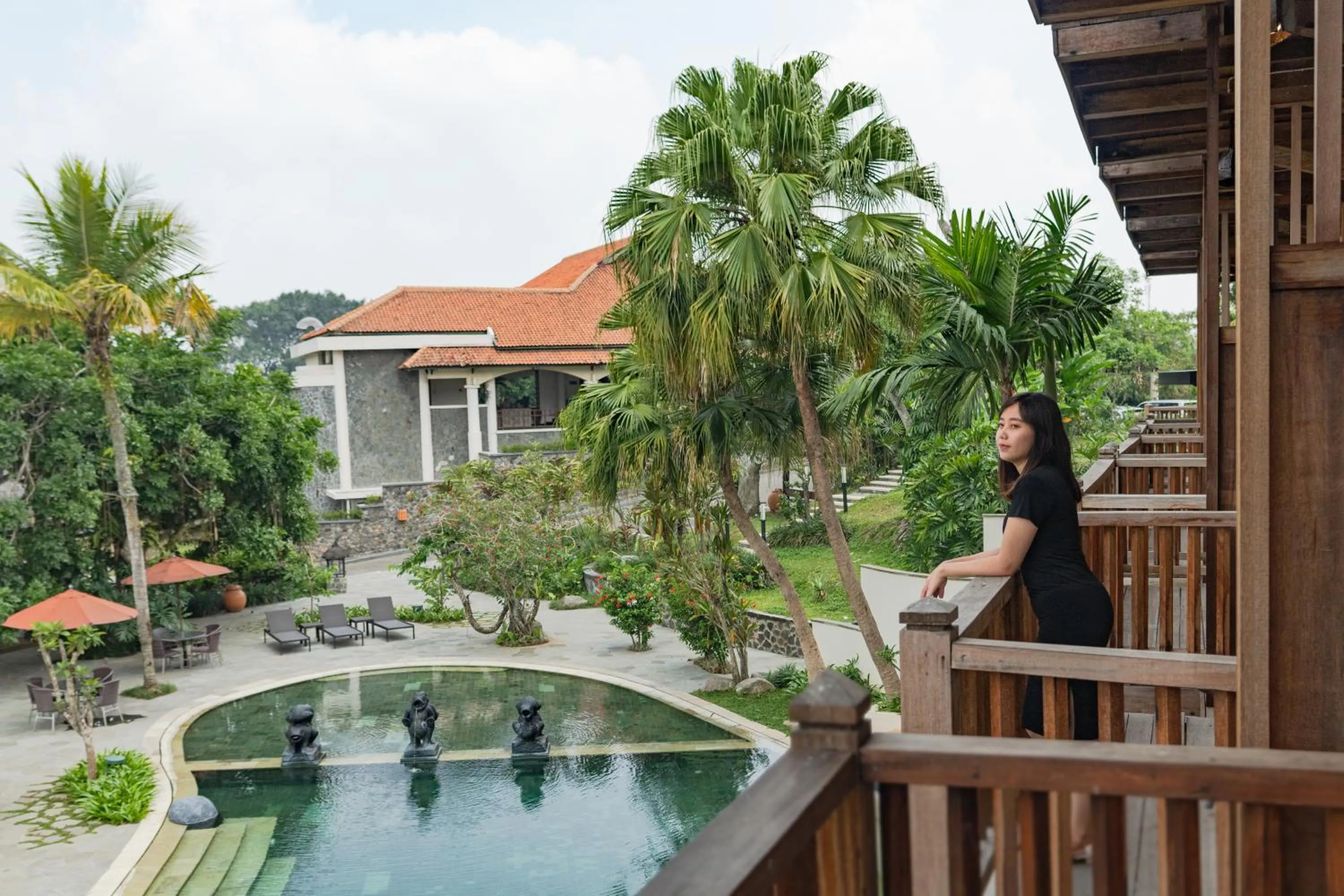 Pool view in Novus Giri Resort & Spa