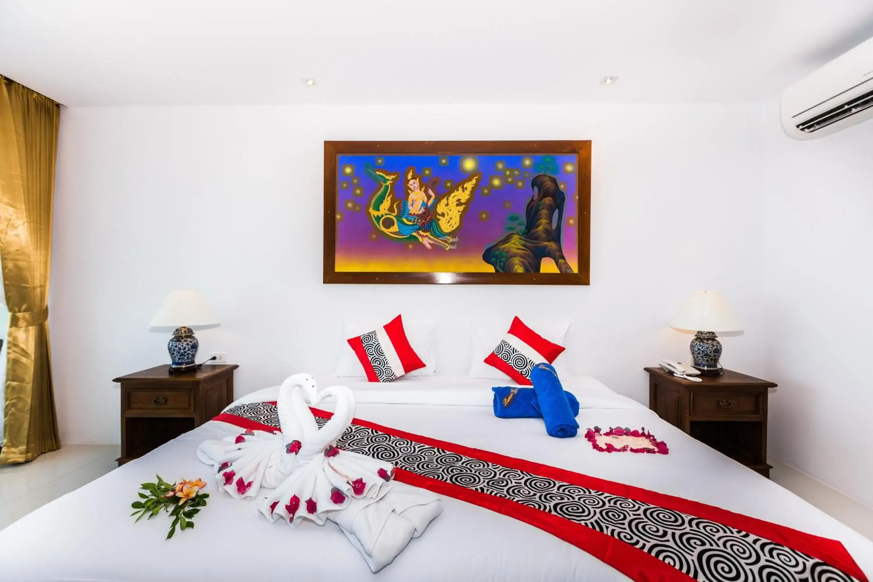 Bedroom, Bed in Lamai Coconut Beach Resort Bedroom, Bed in Lamai Coconut Beach Resort