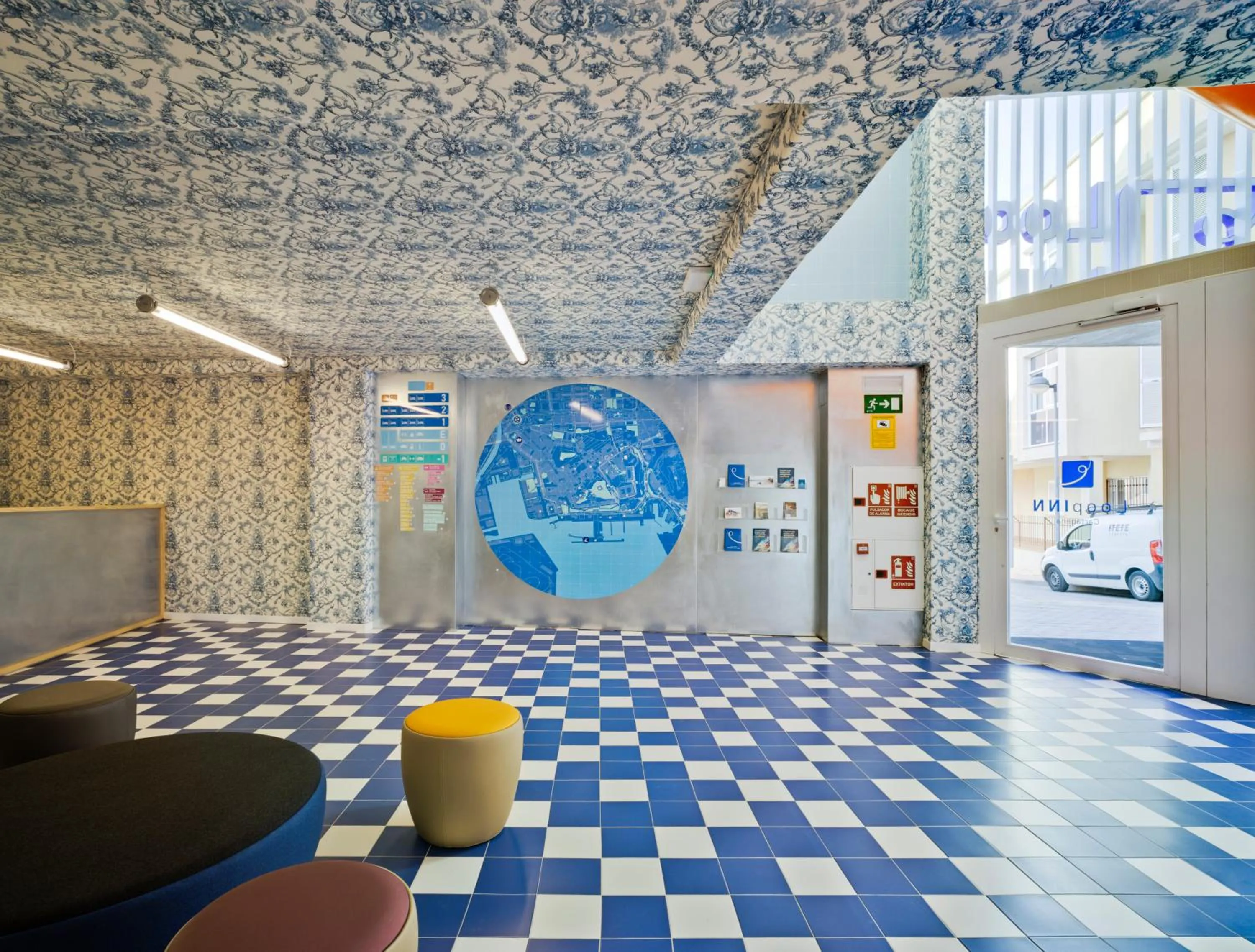 Lobby or reception in Loop INN Hostel Cartagena