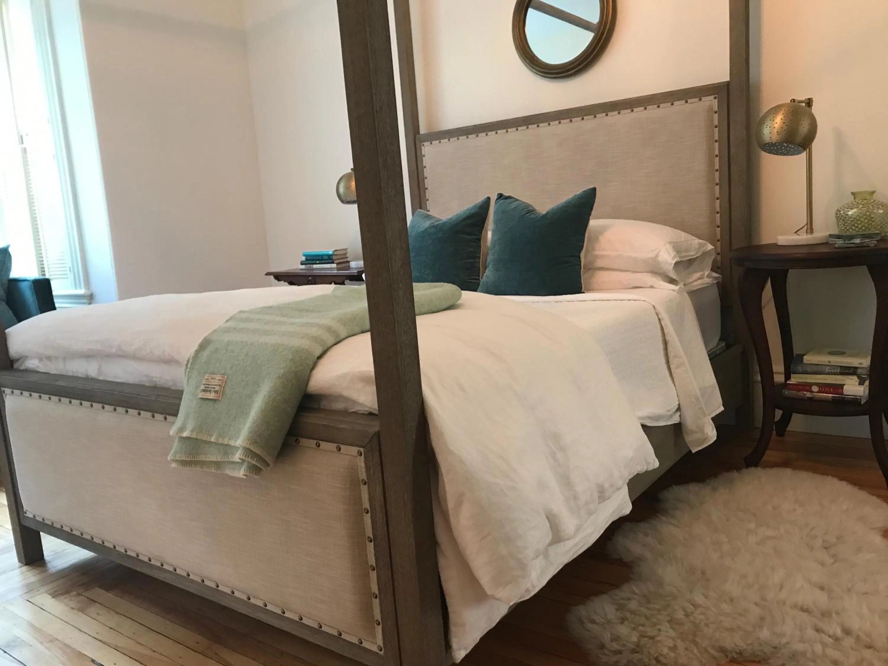 Bed in The Library Inn
