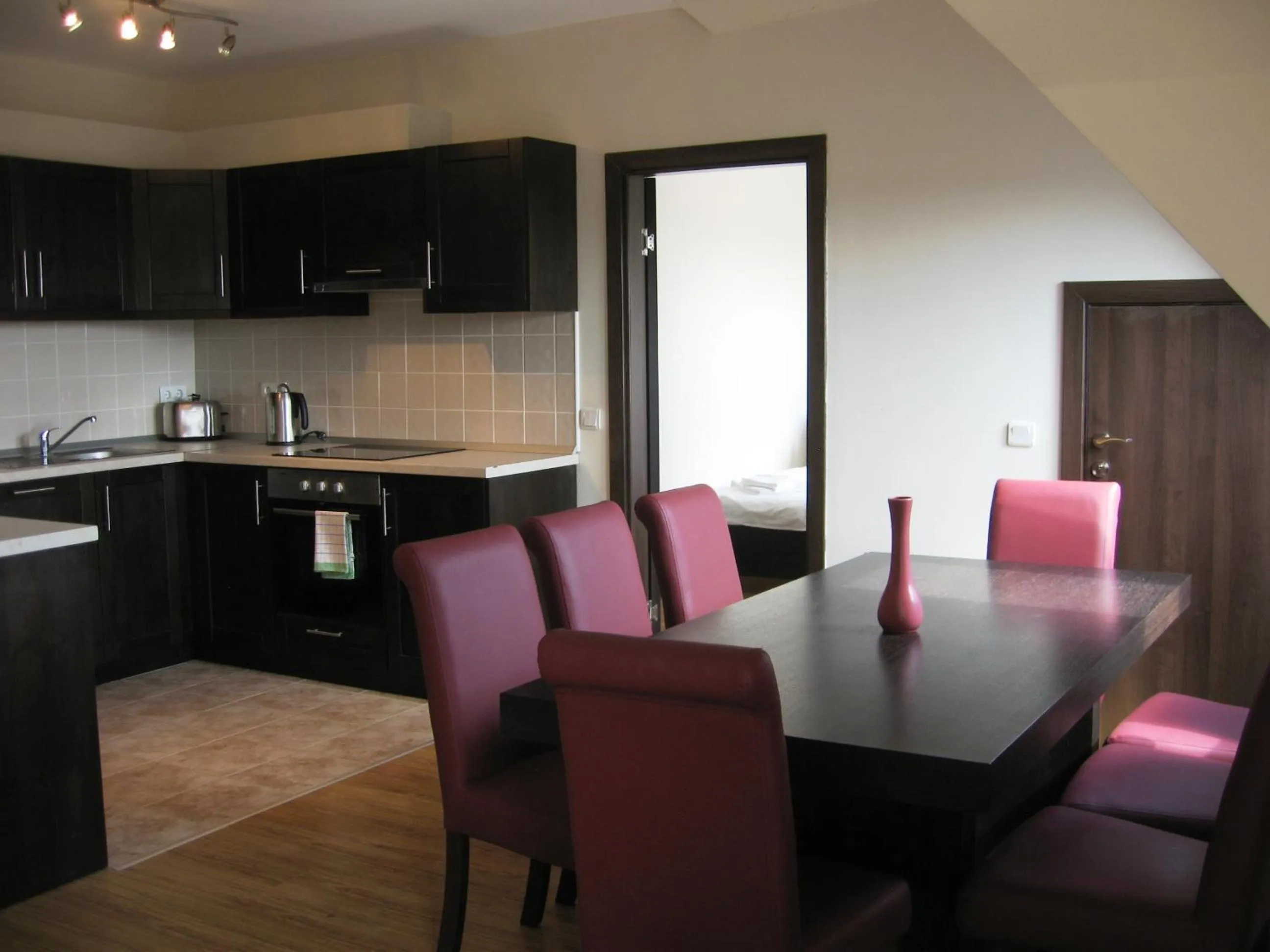 Kitchen or kitchenette in Chamkoria Chalets