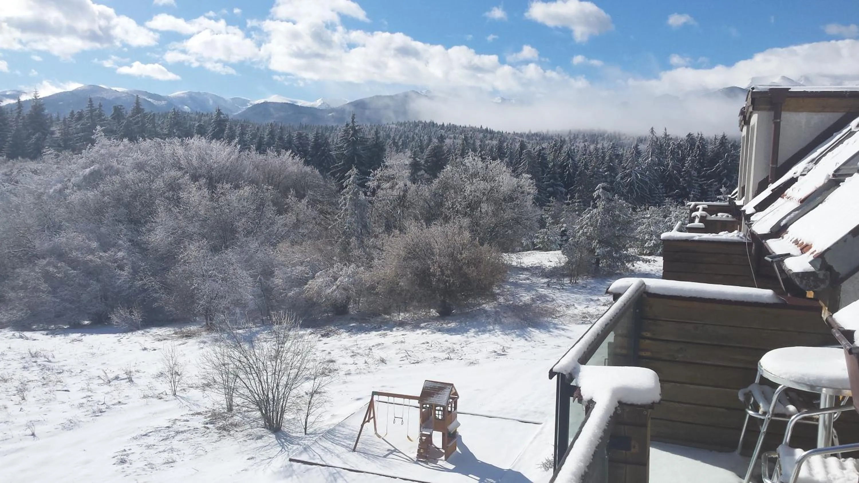 Balcony/Terrace in Chamkoria Chalets