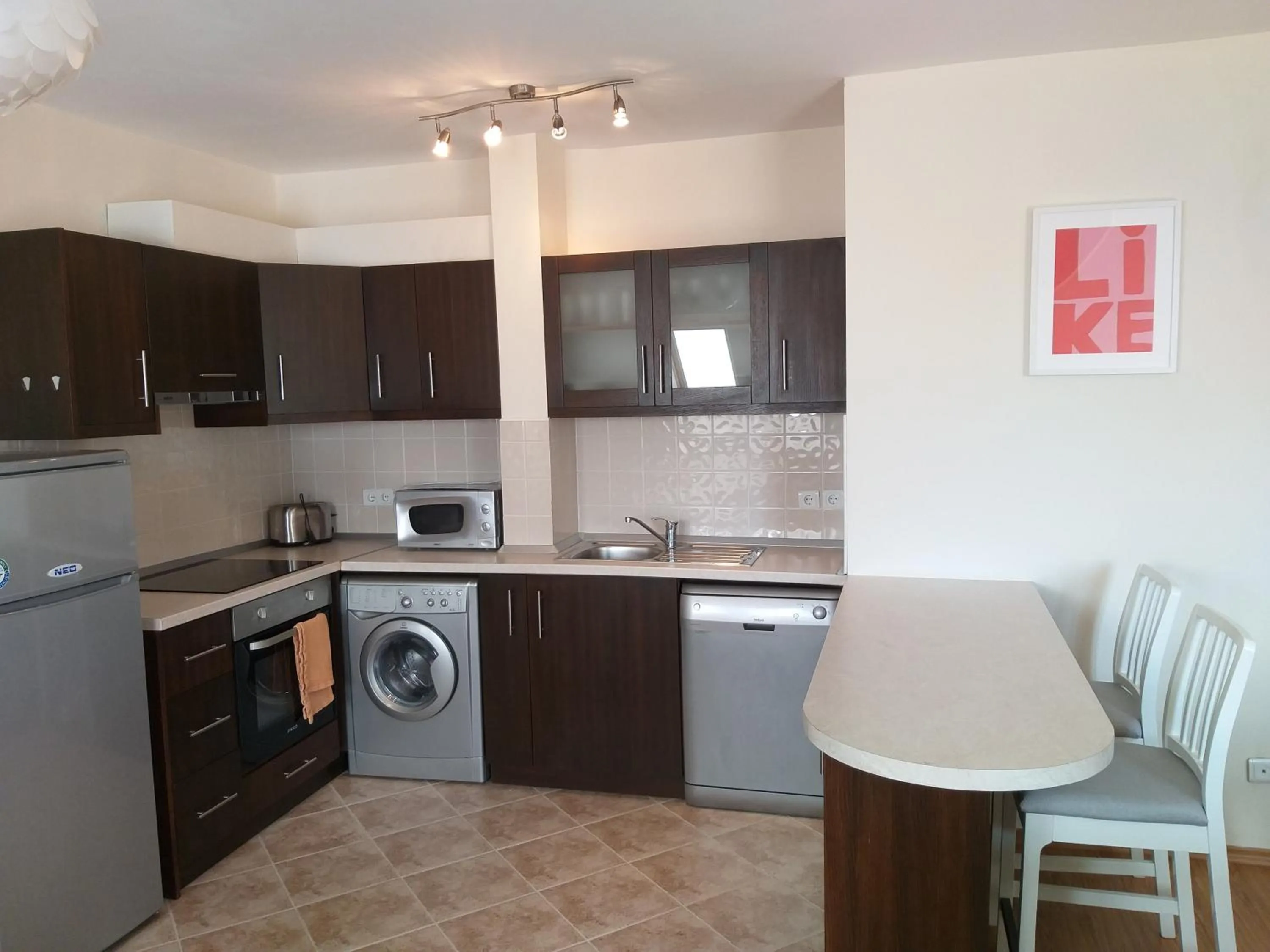 Kitchen or kitchenette in Chamkoria Chalets