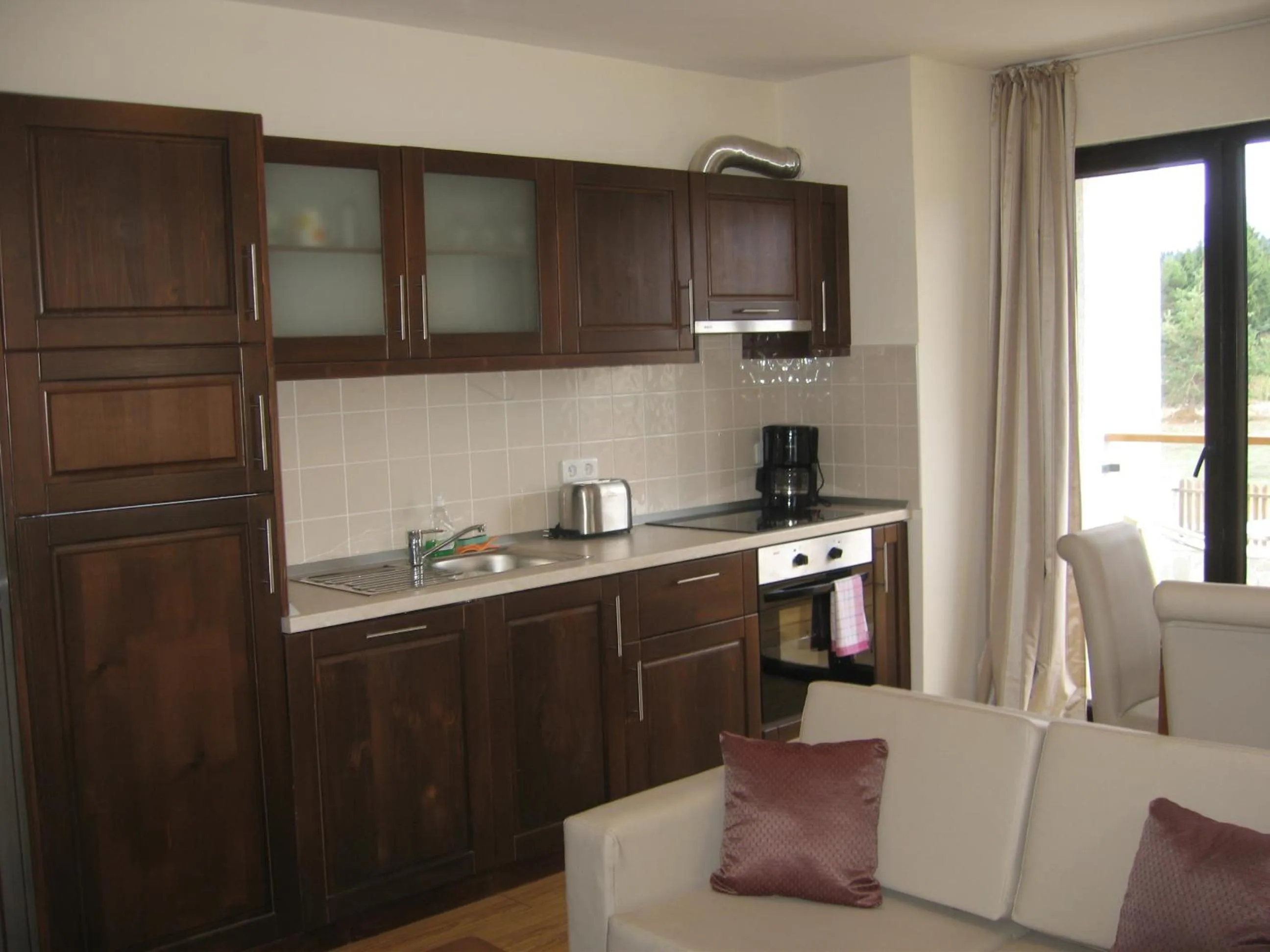 Kitchen or kitchenette in Chamkoria Chalets