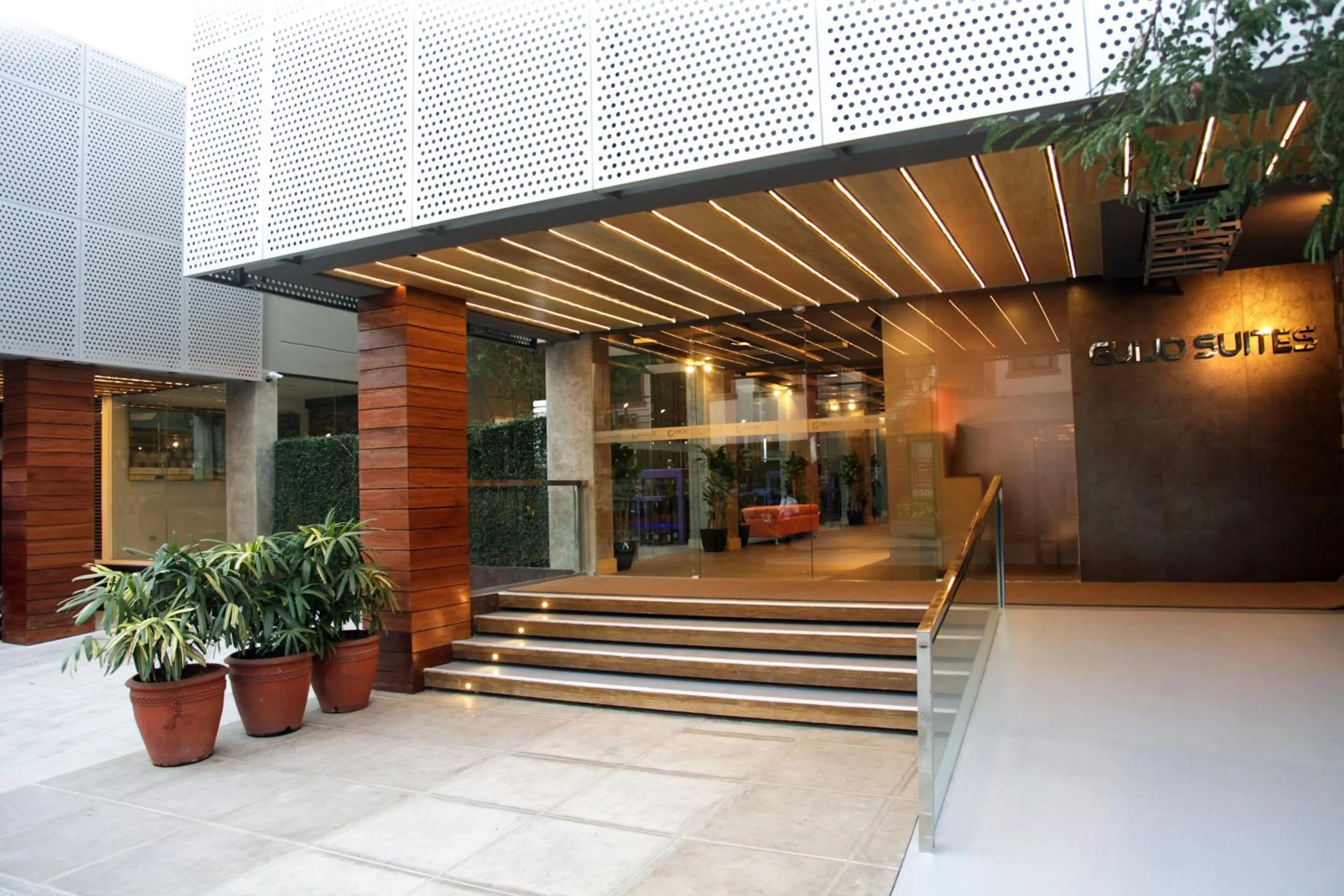 Facade/entrance in Guijo Suites Makati