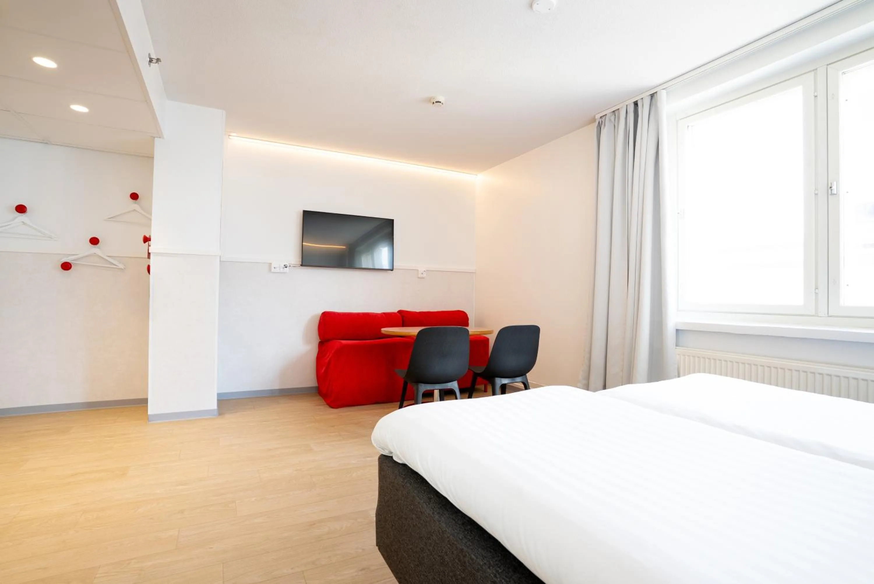 Bed in Omena Hotel Jyväskylä