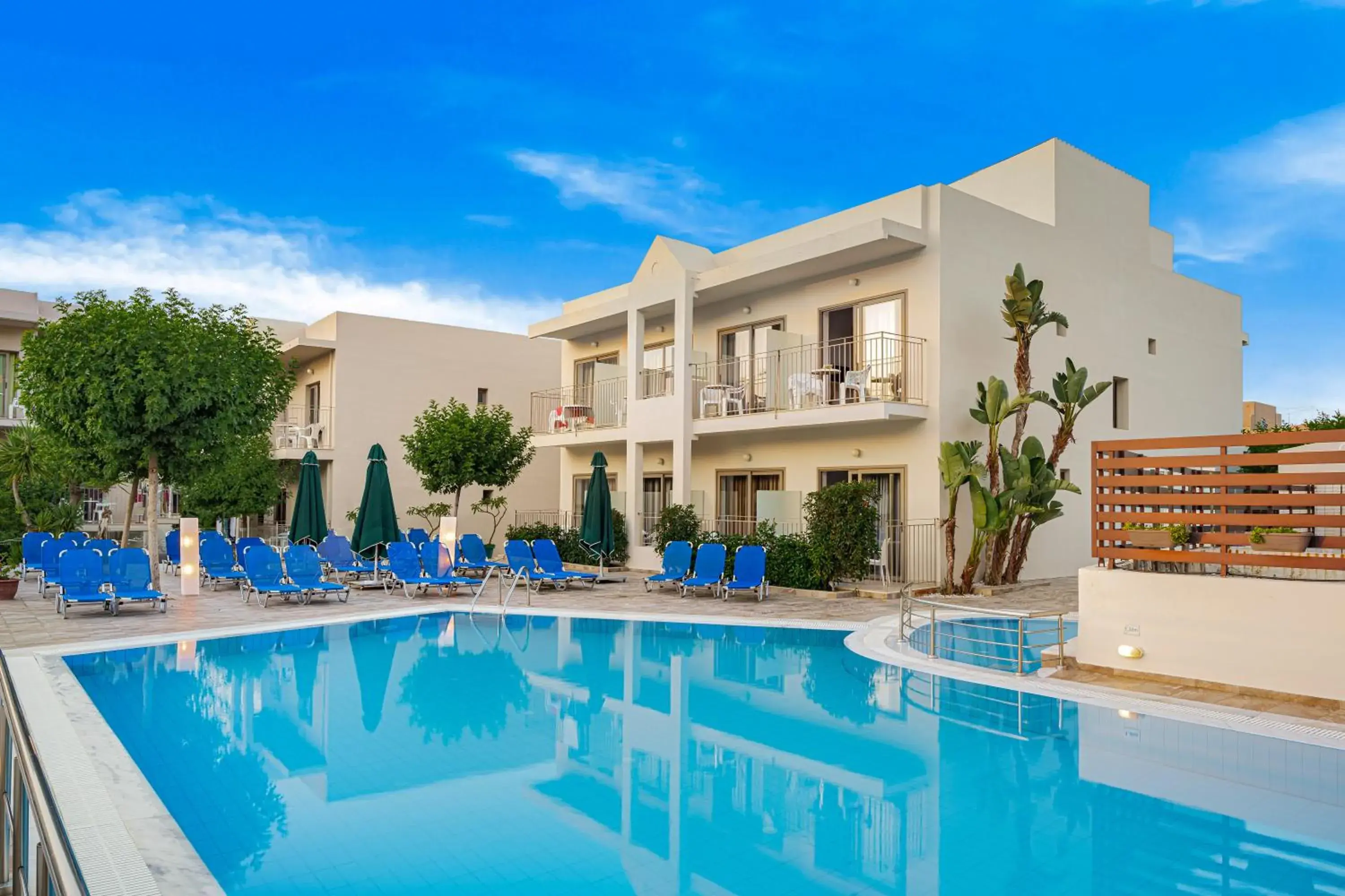 Pool view in Creta Verano Hotel Pool view in Creta Verano Hotel