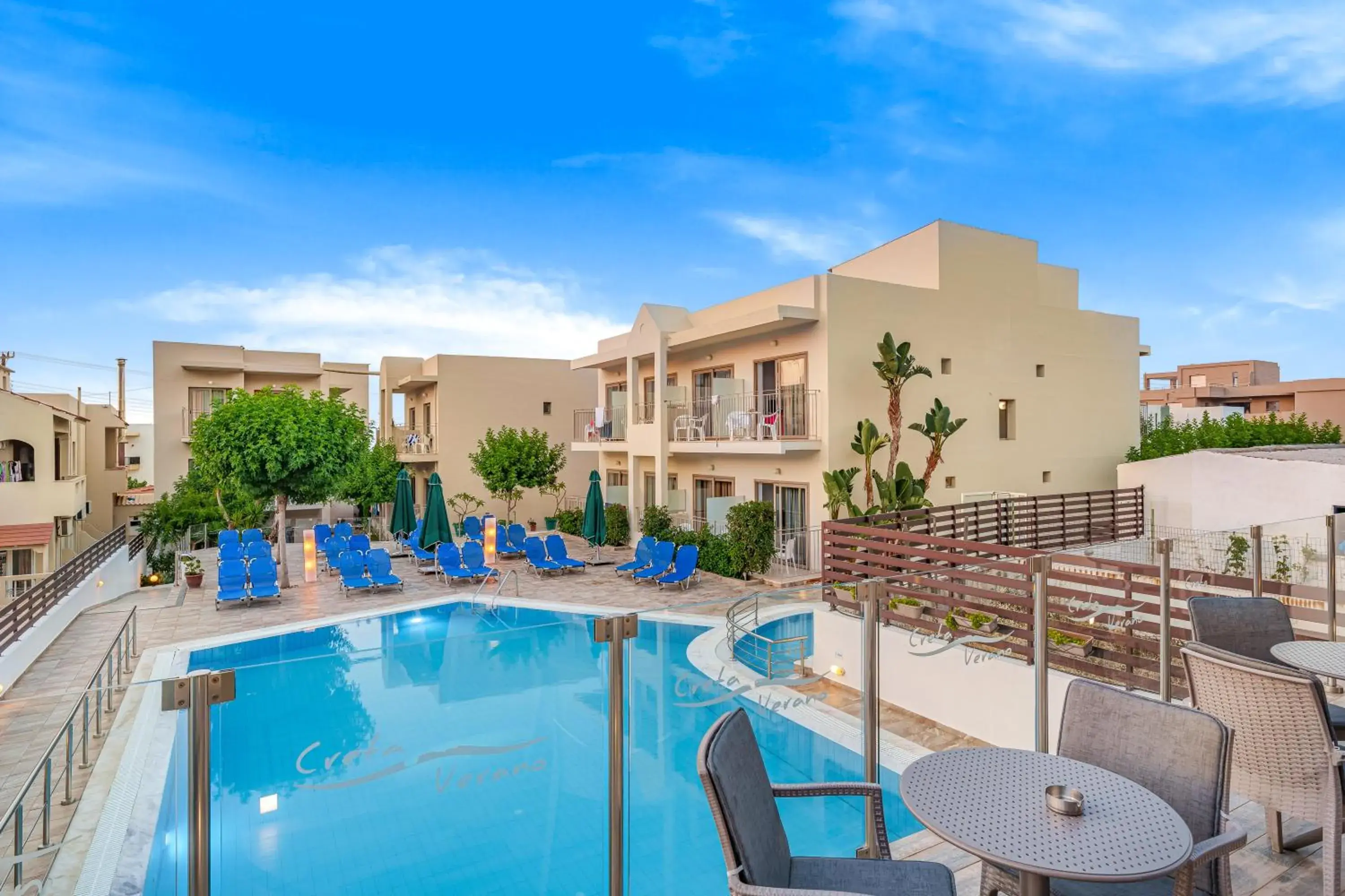 Pool view in Creta Verano Hotel Pool view in Creta Verano Hotel