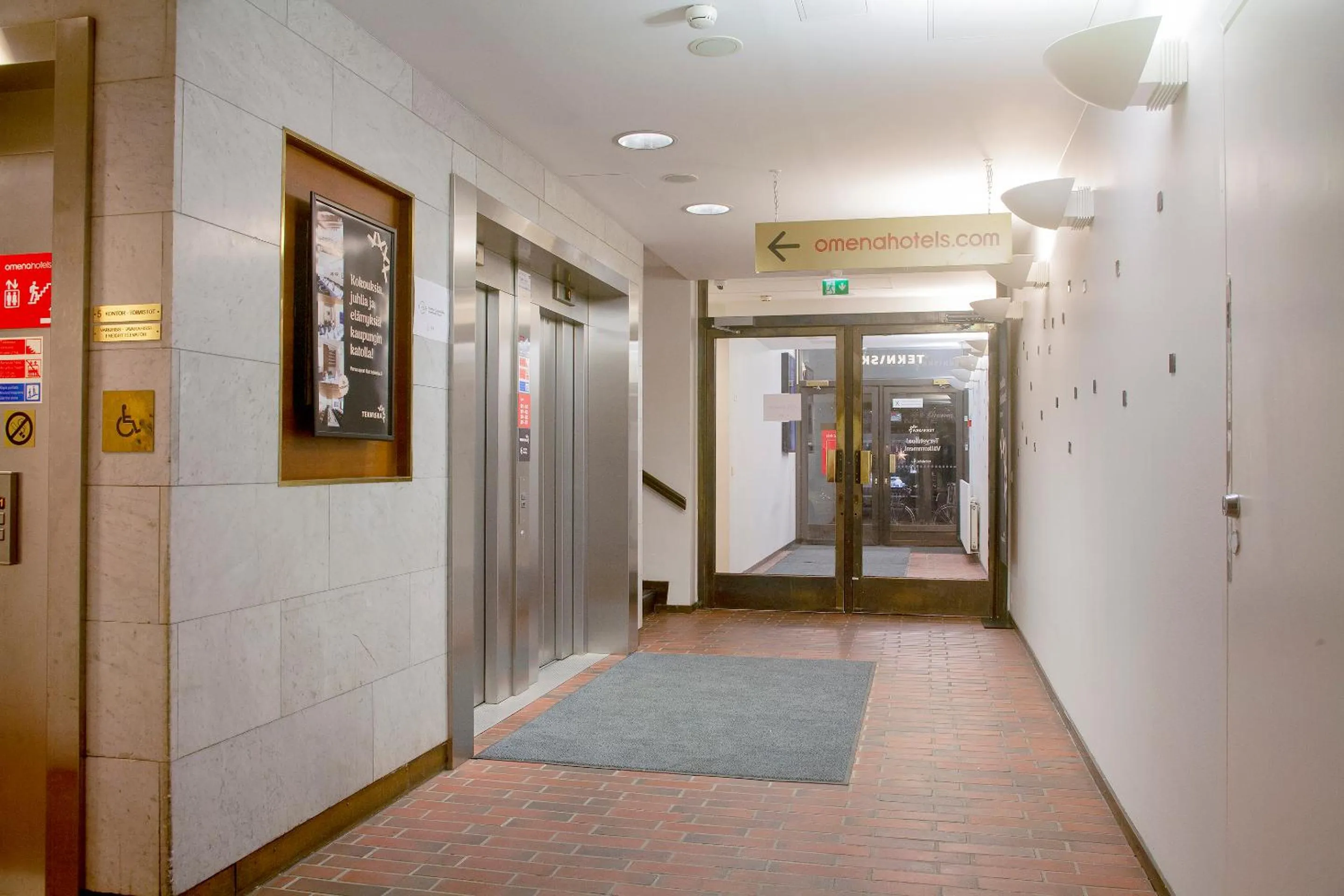 Lobby or reception in Omena Hotel Helsinki City Centre