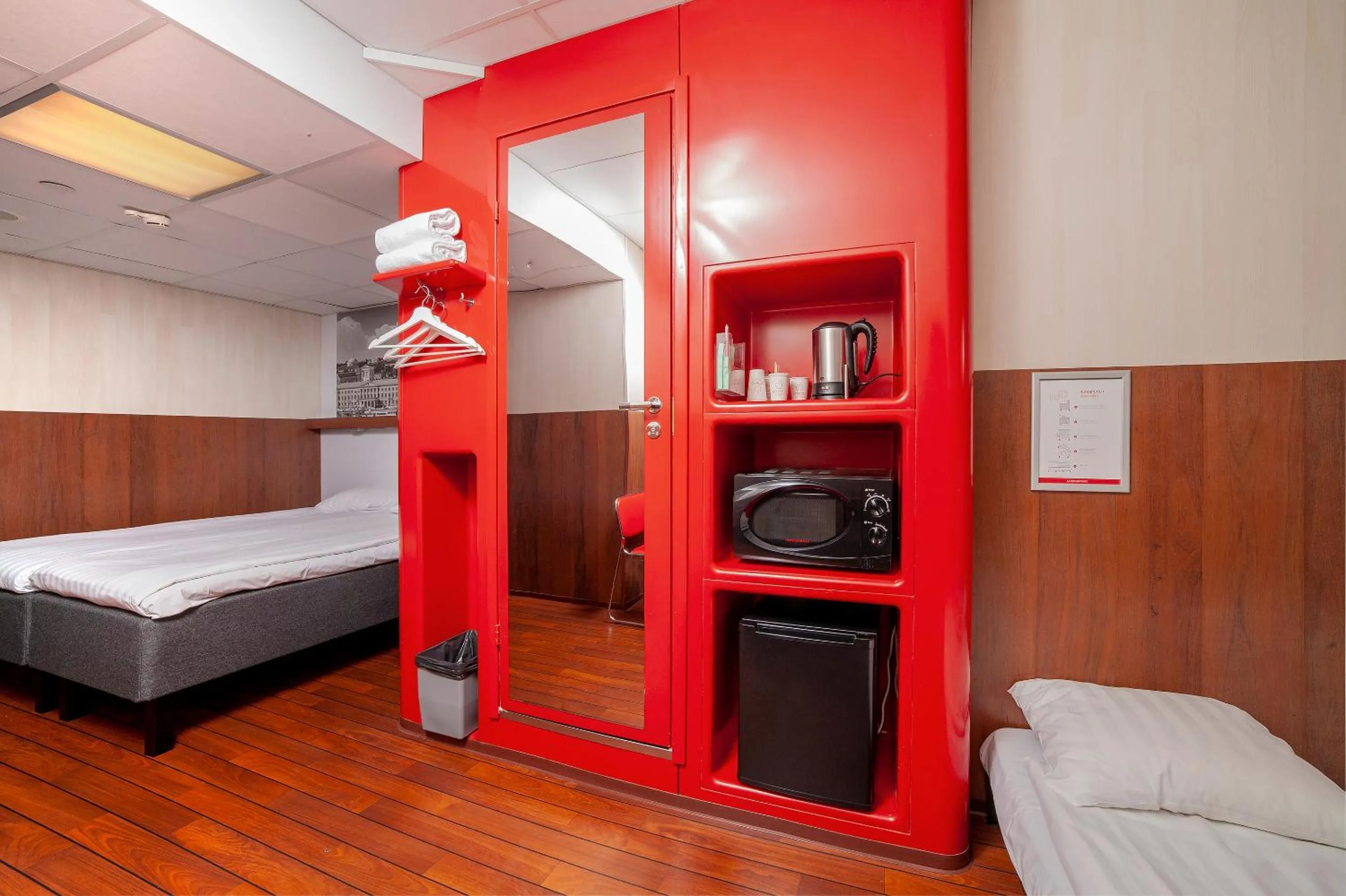 View (from property/room), Bed in Omena Hotel Helsinki City Centre