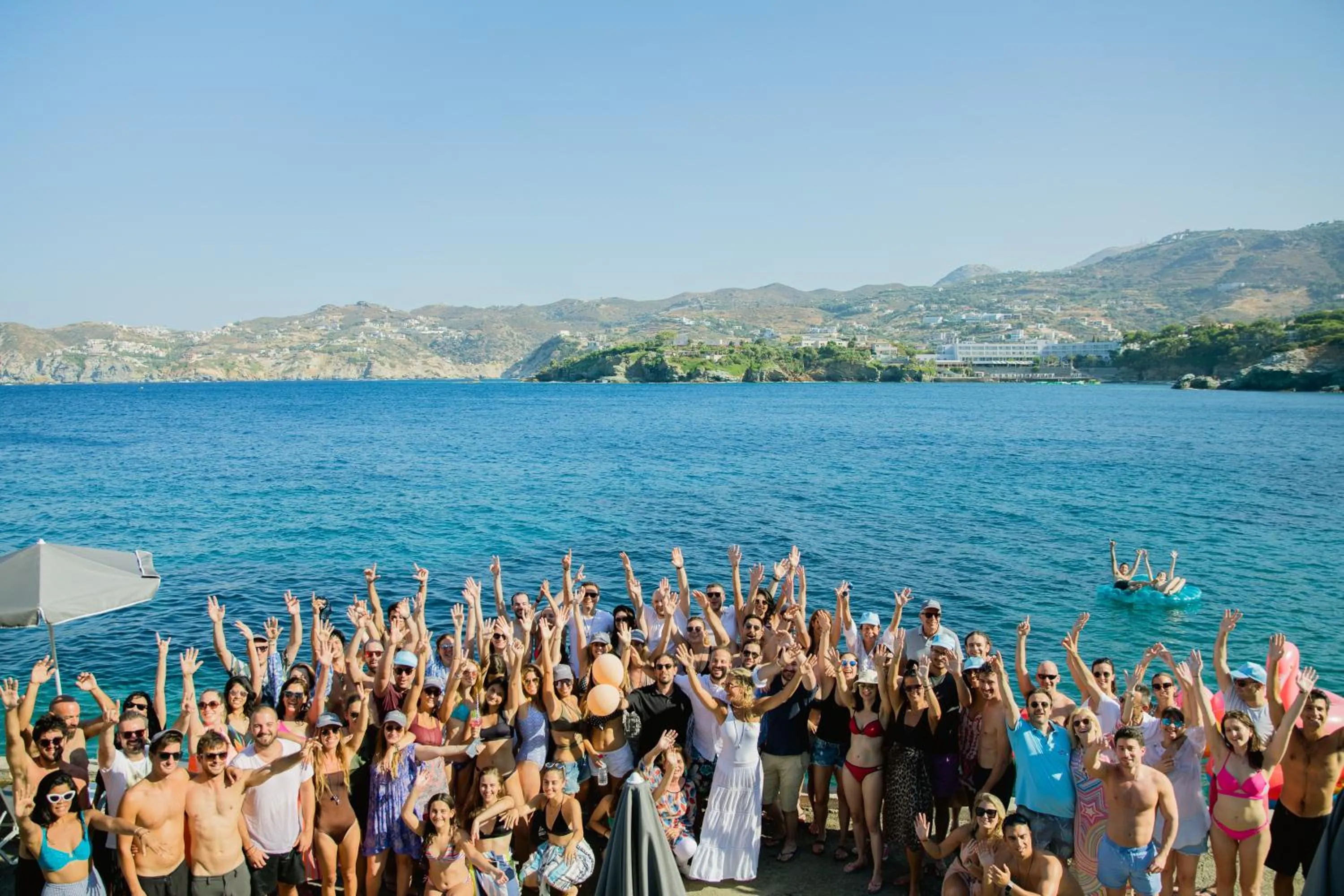 group of guests in Peninsula Resort & Spa