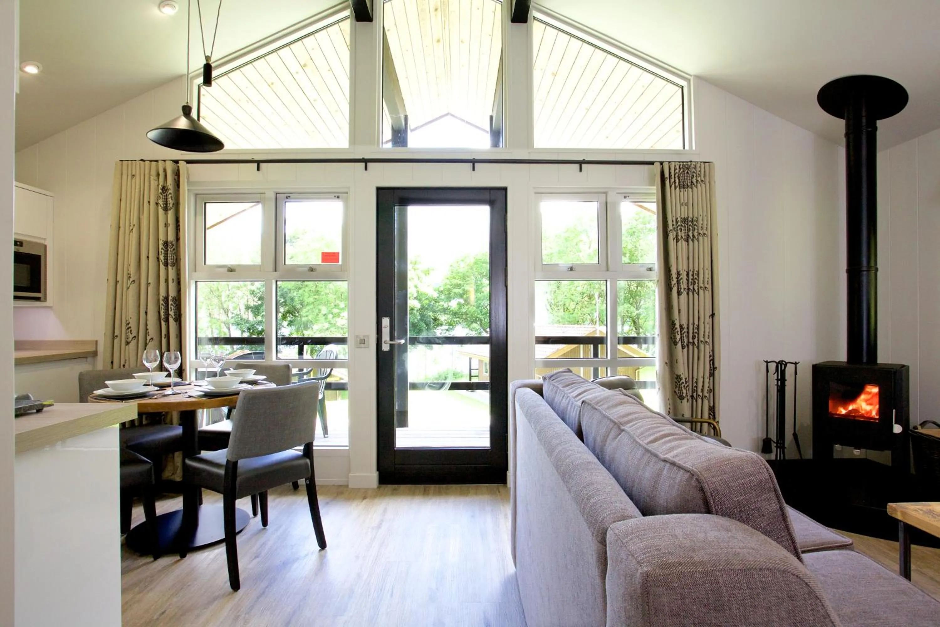 Living room in LOCH TAY HIGHLAND LODGES and GLAMPING PARK