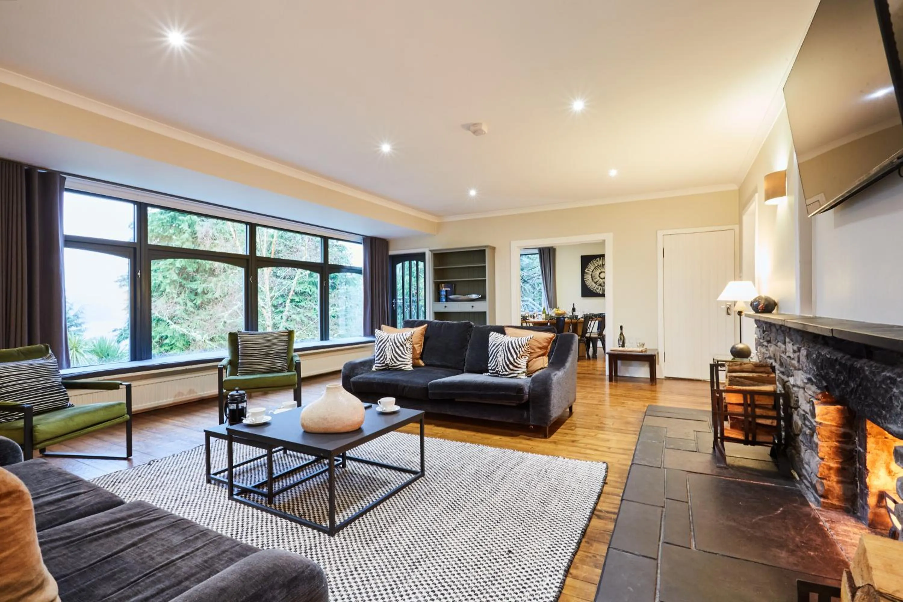 Living room in LOCH TAY HIGHLAND LODGES and GLAMPING PARK