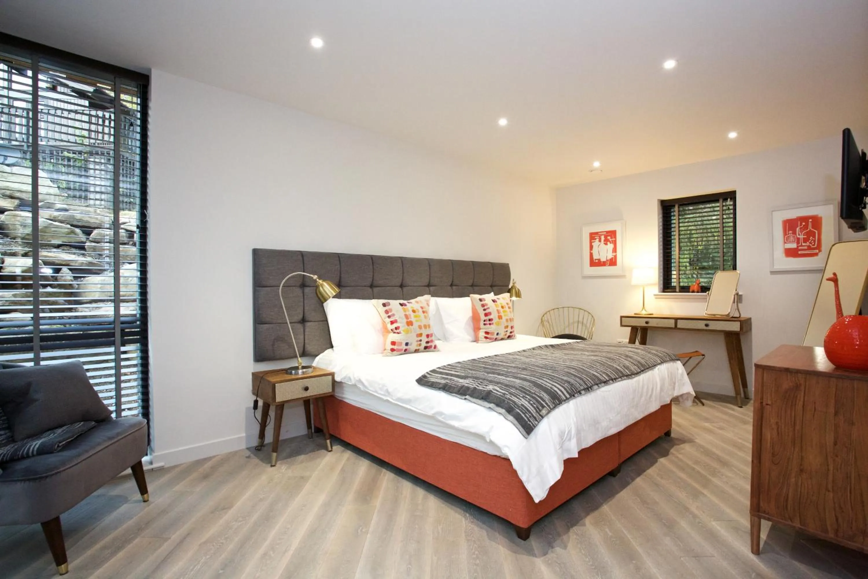 Bedroom, Bed in LOCH TAY HIGHLAND LODGES and GLAMPING PARK