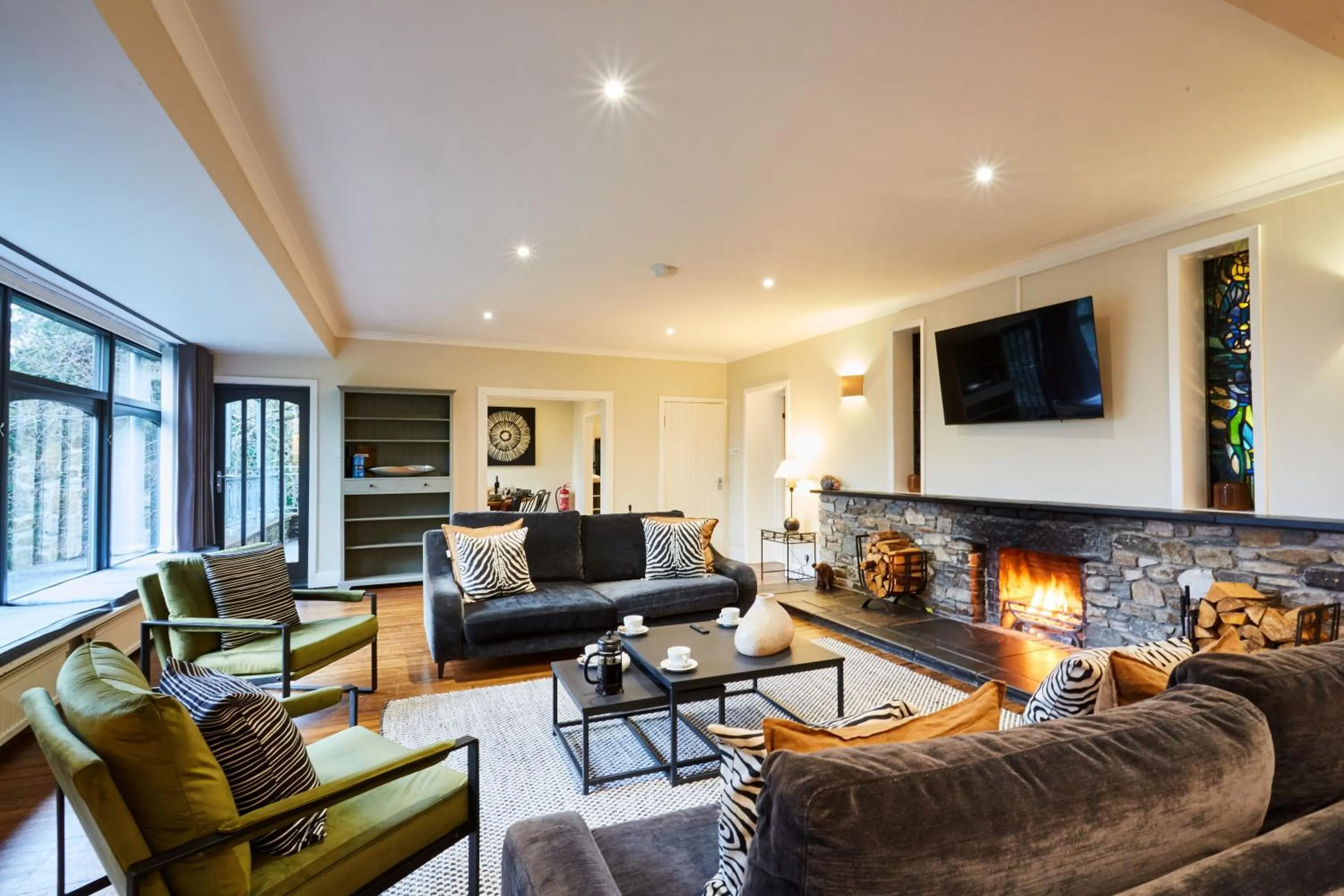 Living room in LOCH TAY HIGHLAND LODGES and GLAMPING PARK