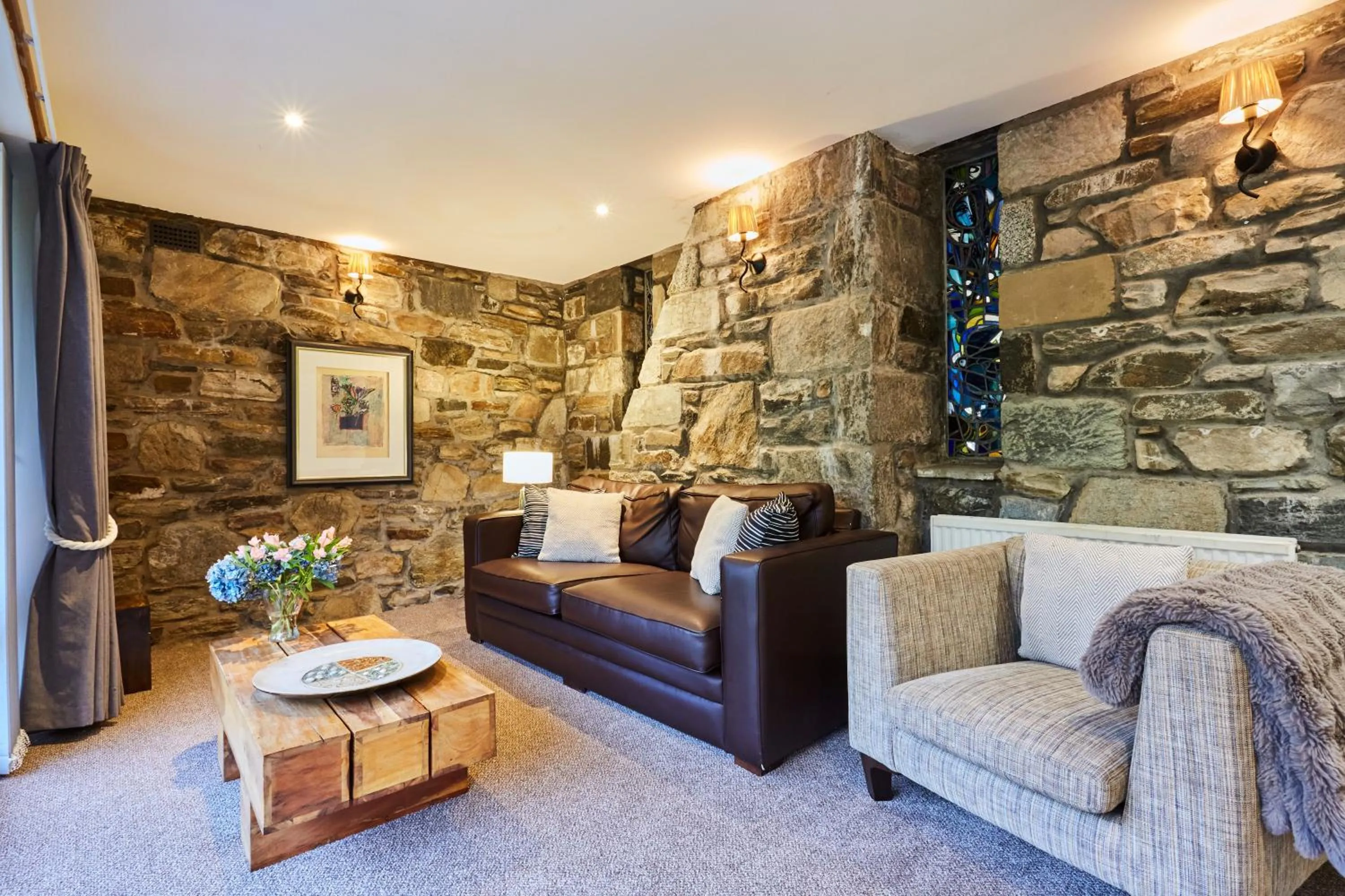 Seating area in LOCH TAY HIGHLAND LODGES and GLAMPING PARK