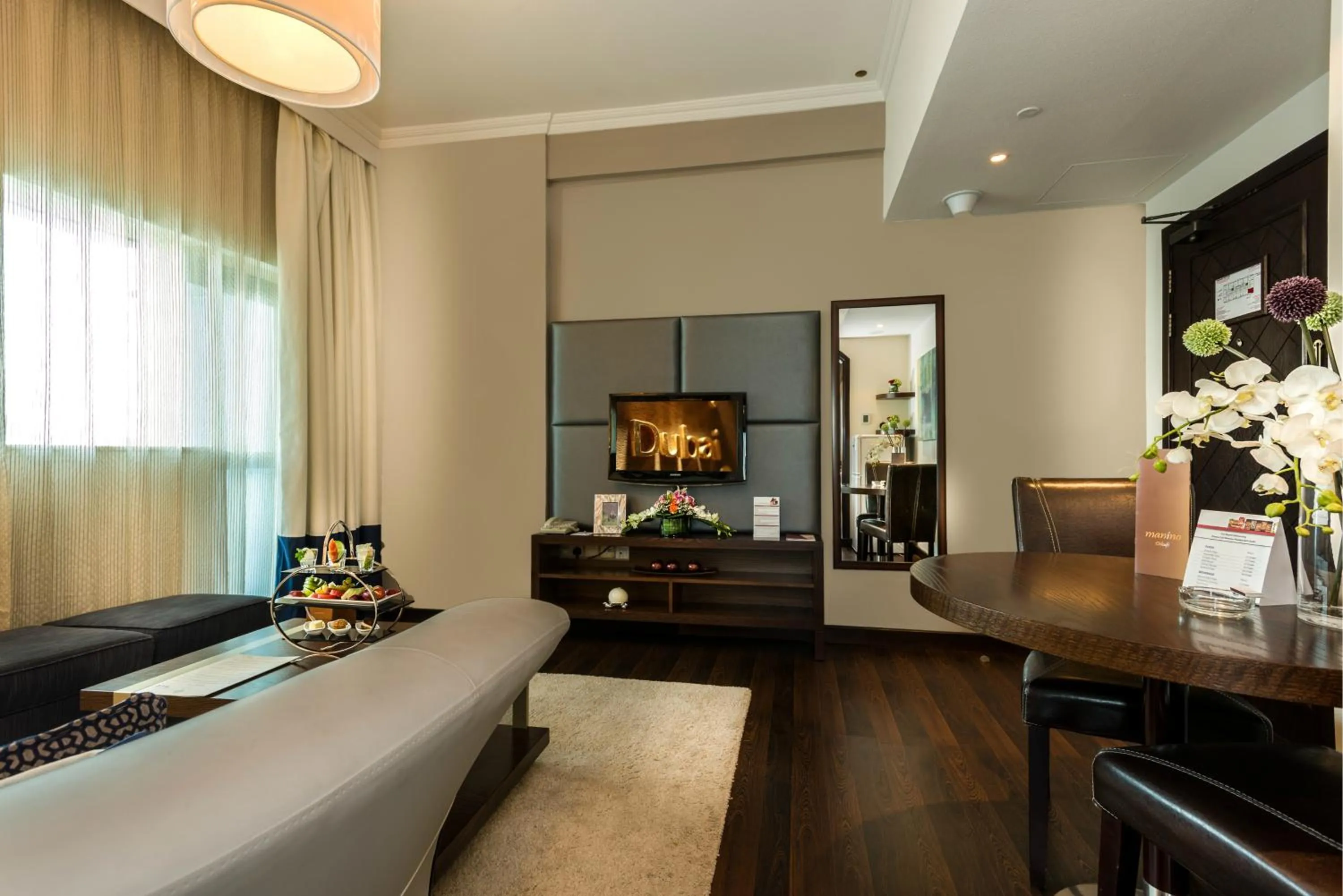 Living room in First Central Hotel Suites