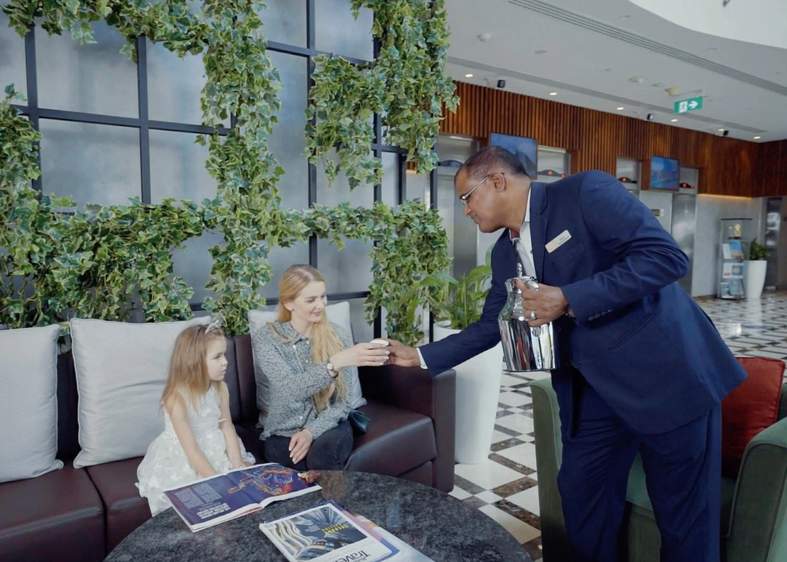 Seating area in First Central Hotel Suites